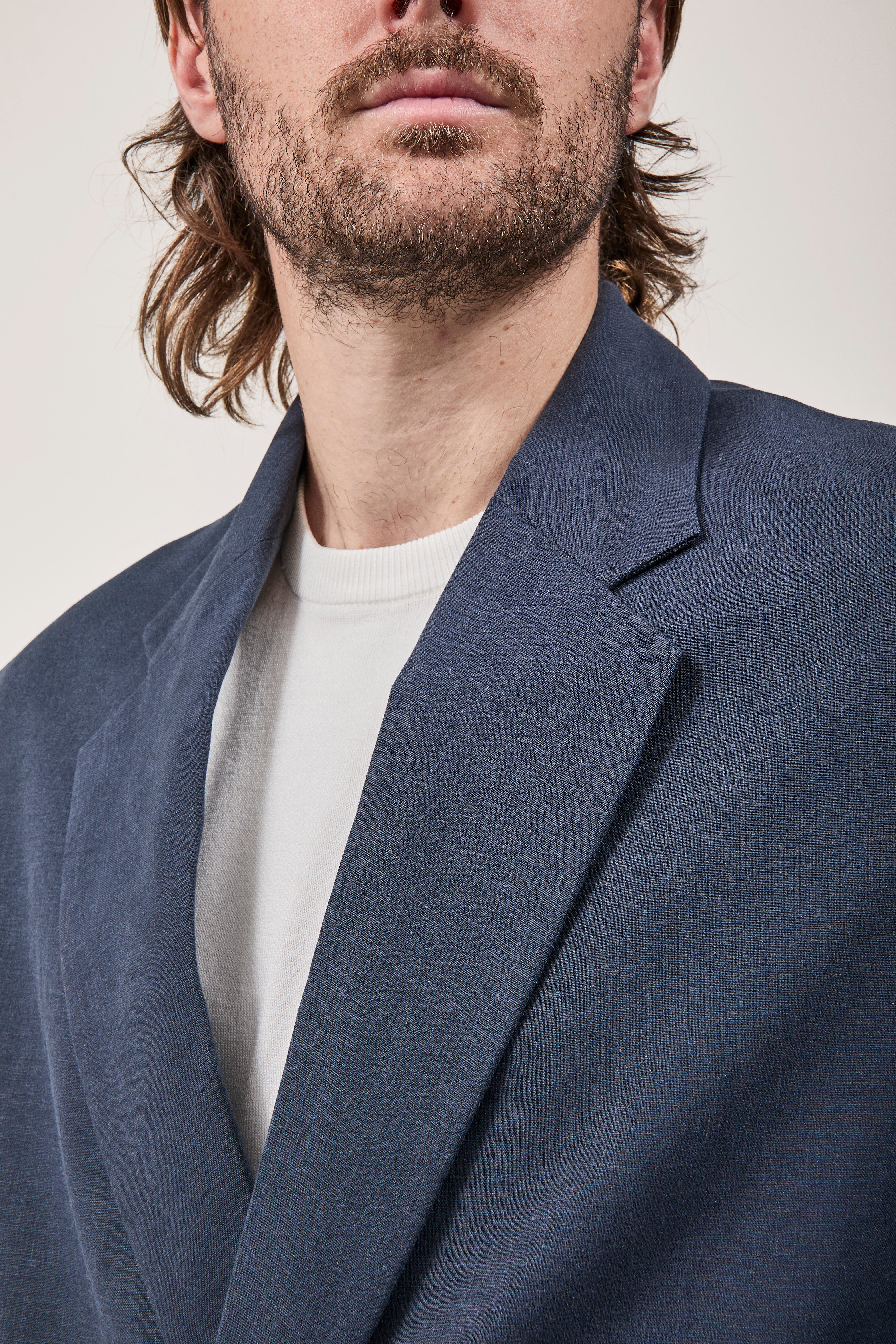 Giacca Imperial Lino Over Navy