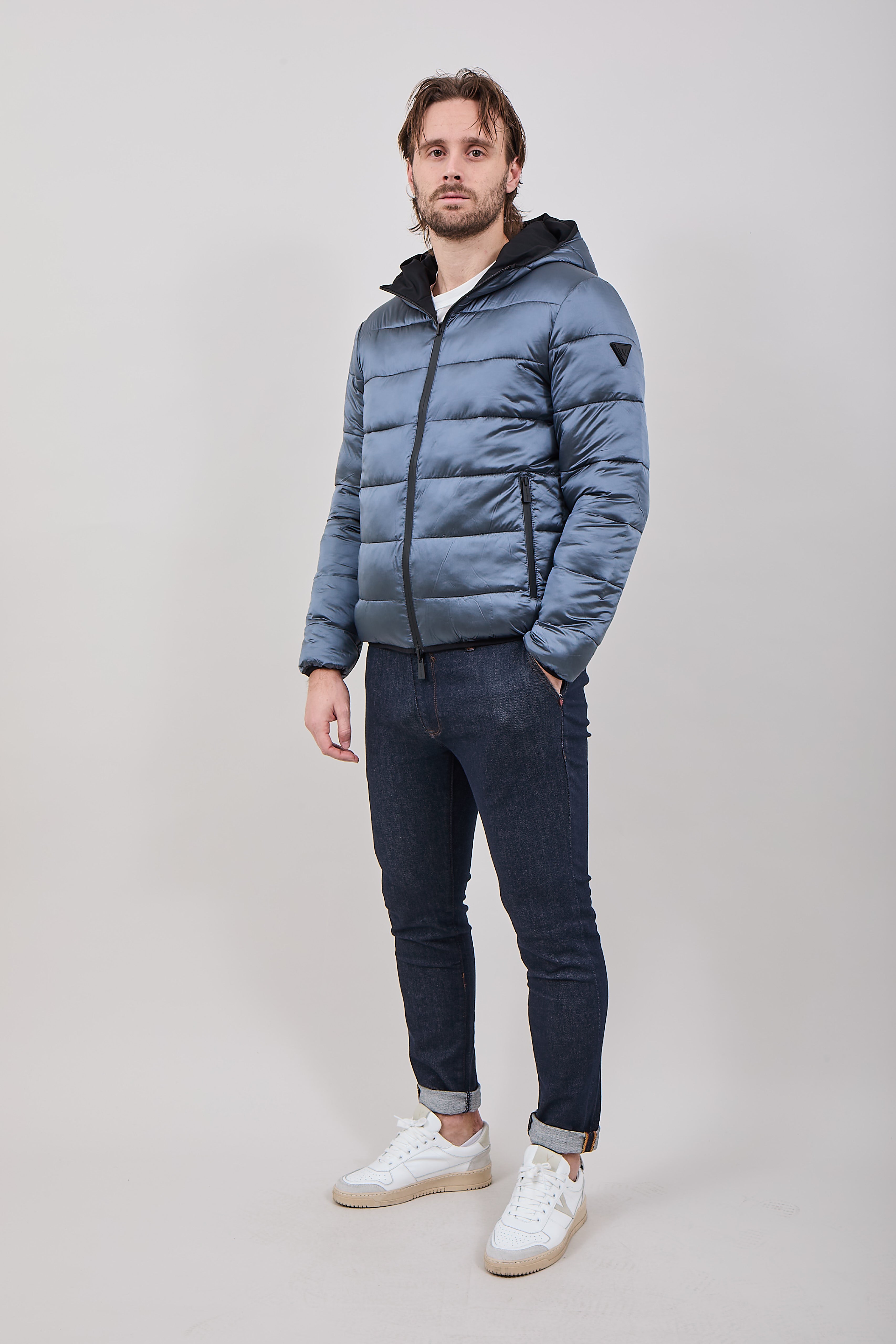 Piumino Reversibile Why Not Brand GH6 Nero/Blu