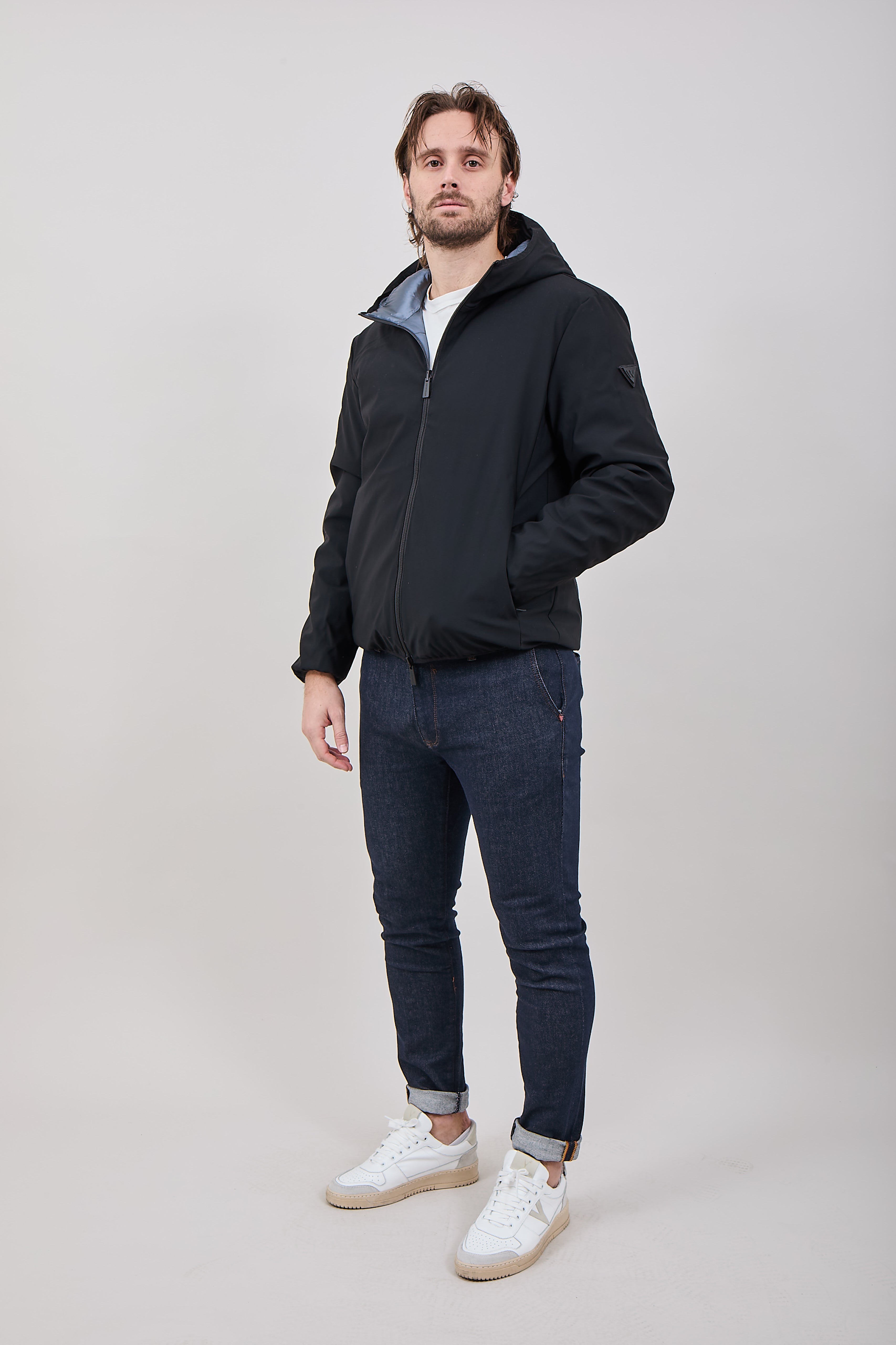 Piumino Reversibile Why Not Brand GH6 Nero/Blu