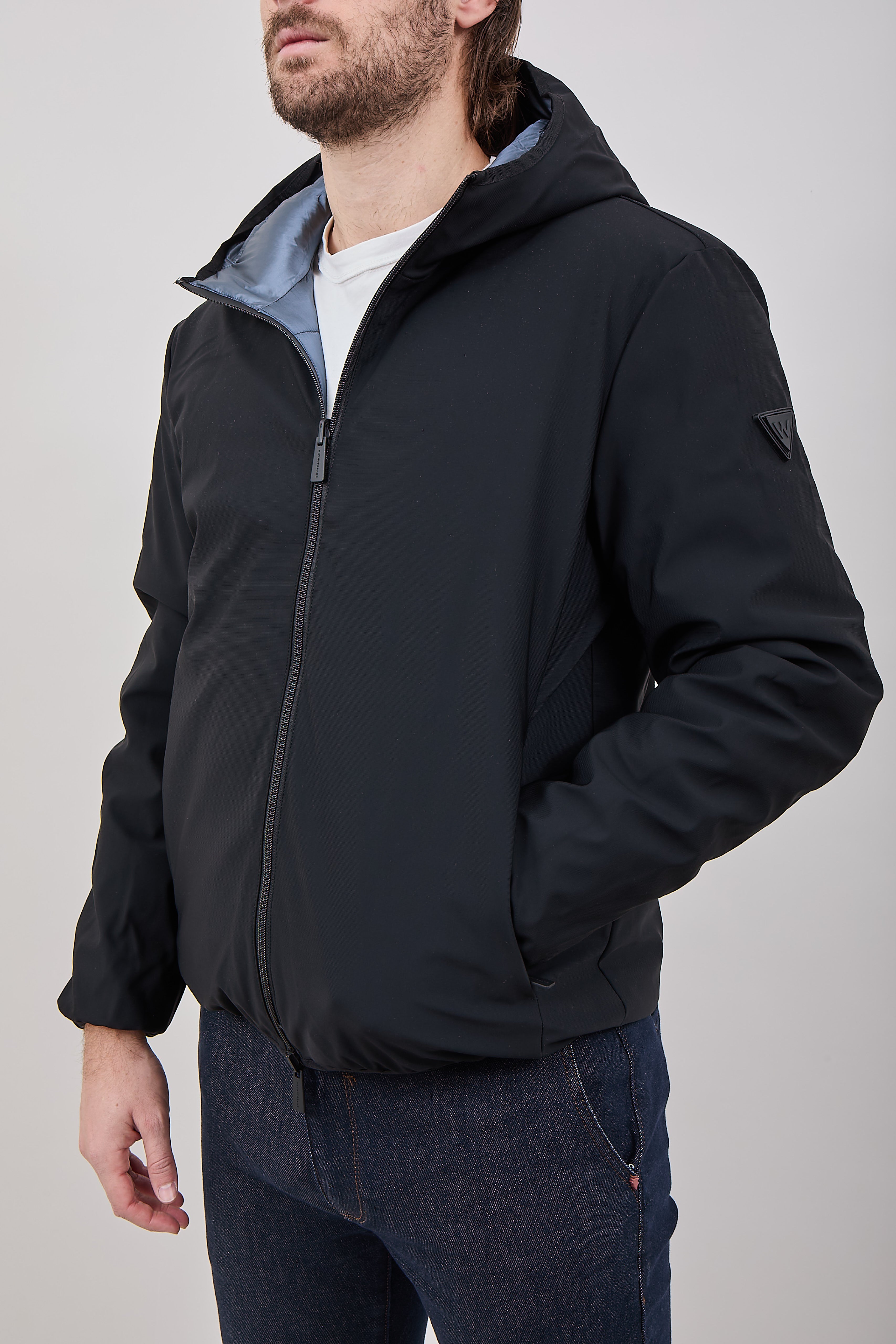 Piumino Reversibile Why Not Brand GH6 Nero/Blu