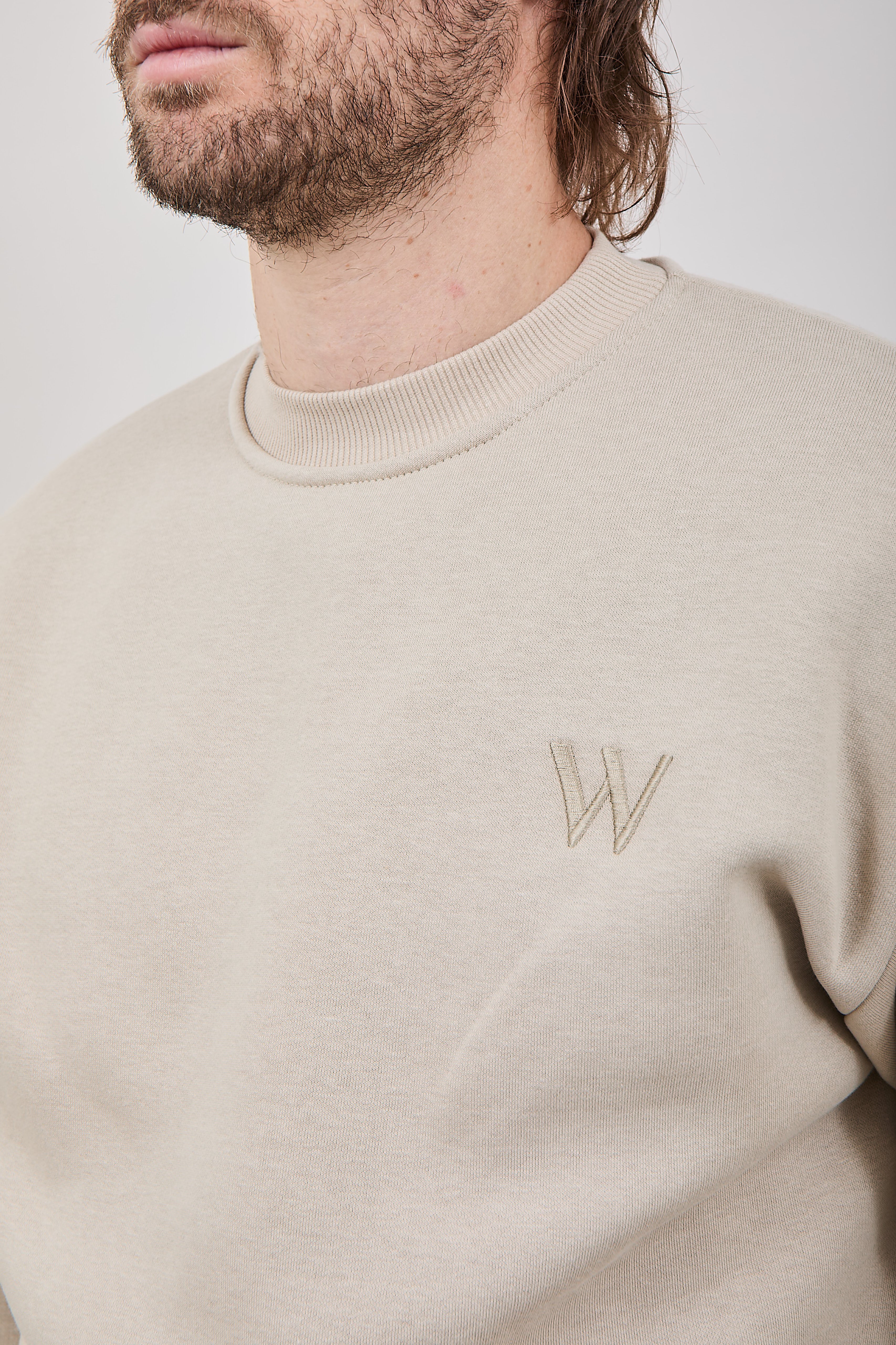 Felpa Girocollo Why Not Brand Essential Beige