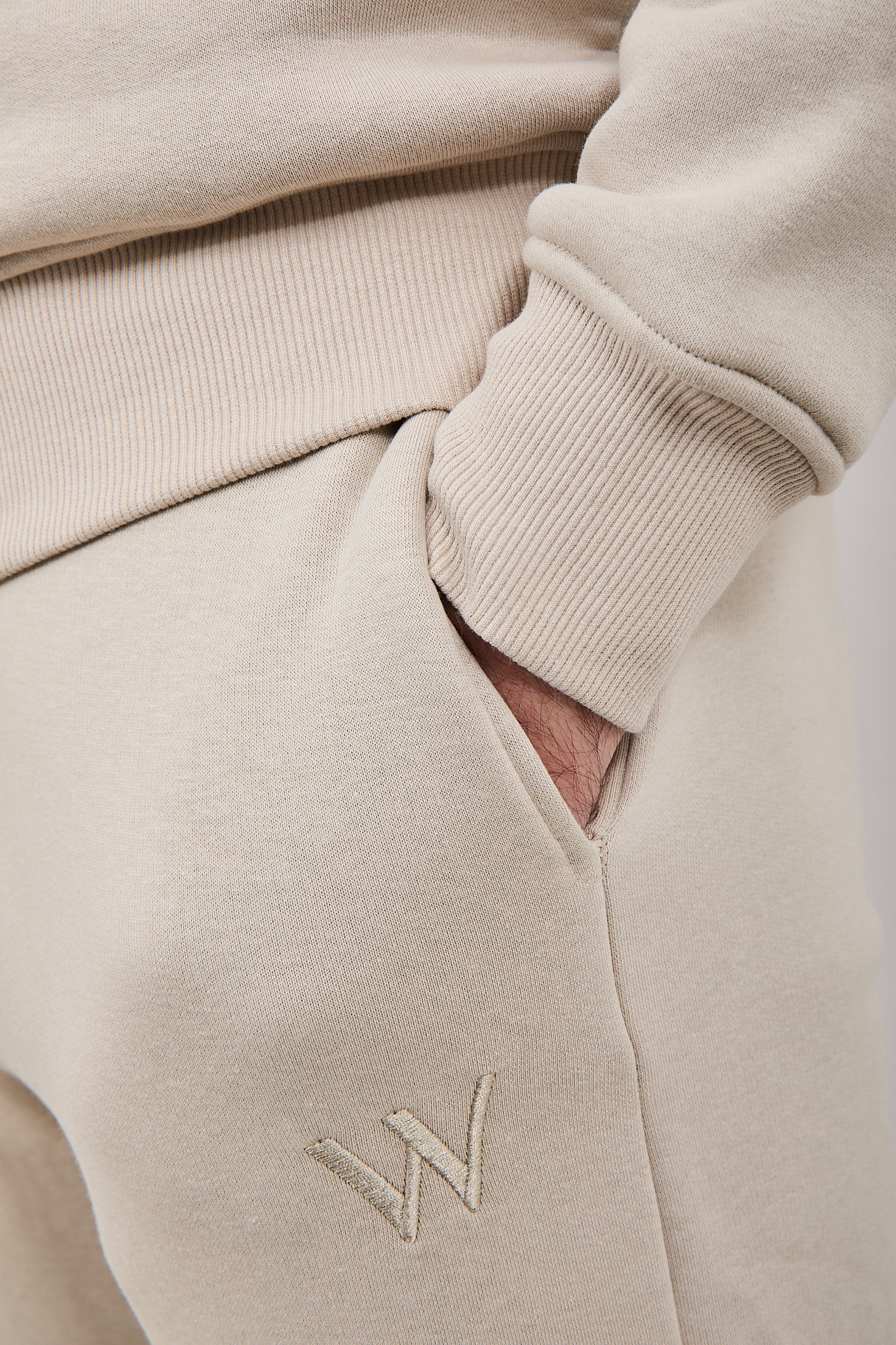 Felpa Girocollo Why Not Brand Essential Beige