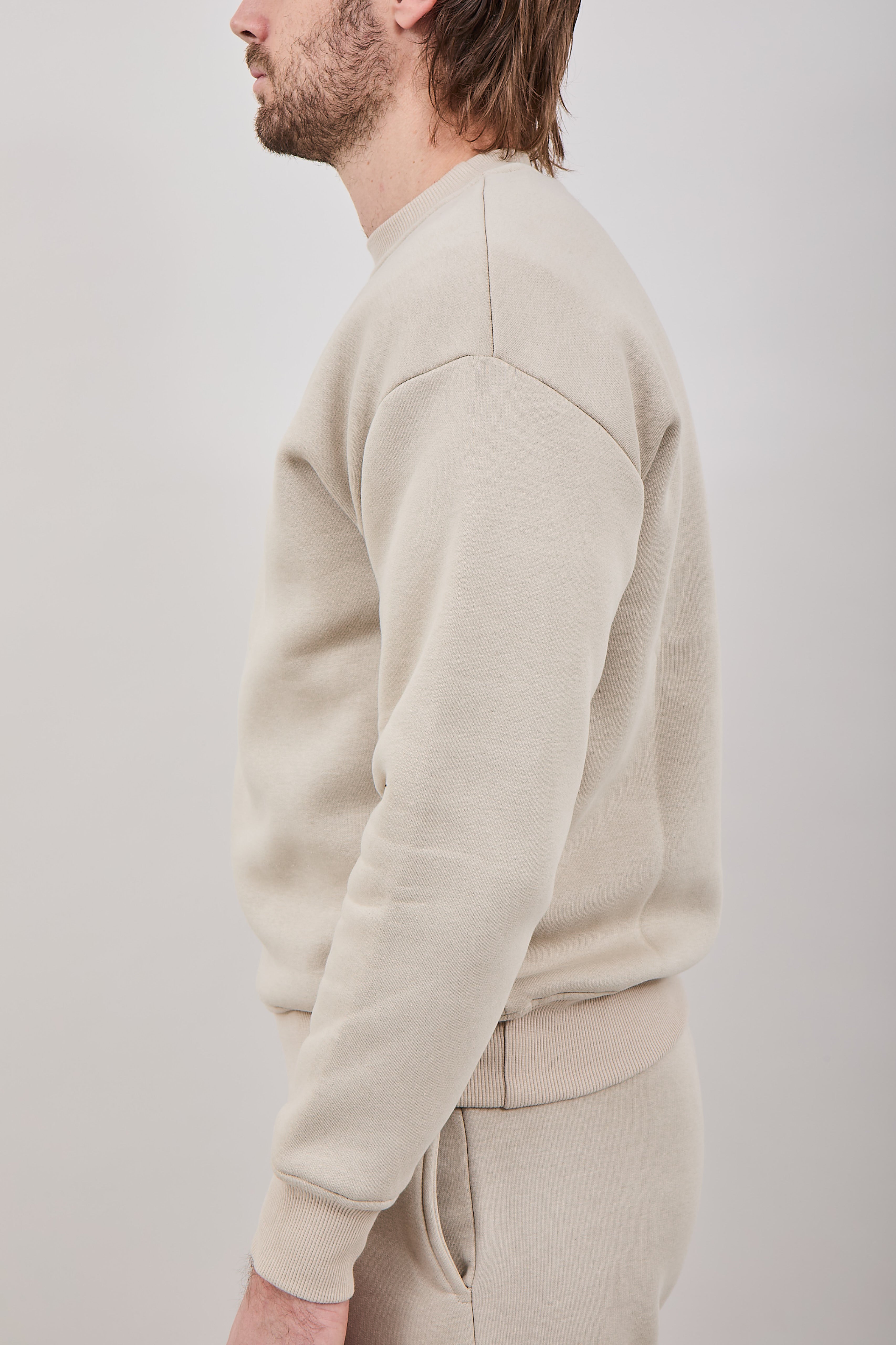 Felpa Girocollo Why Not Brand Essential Beige