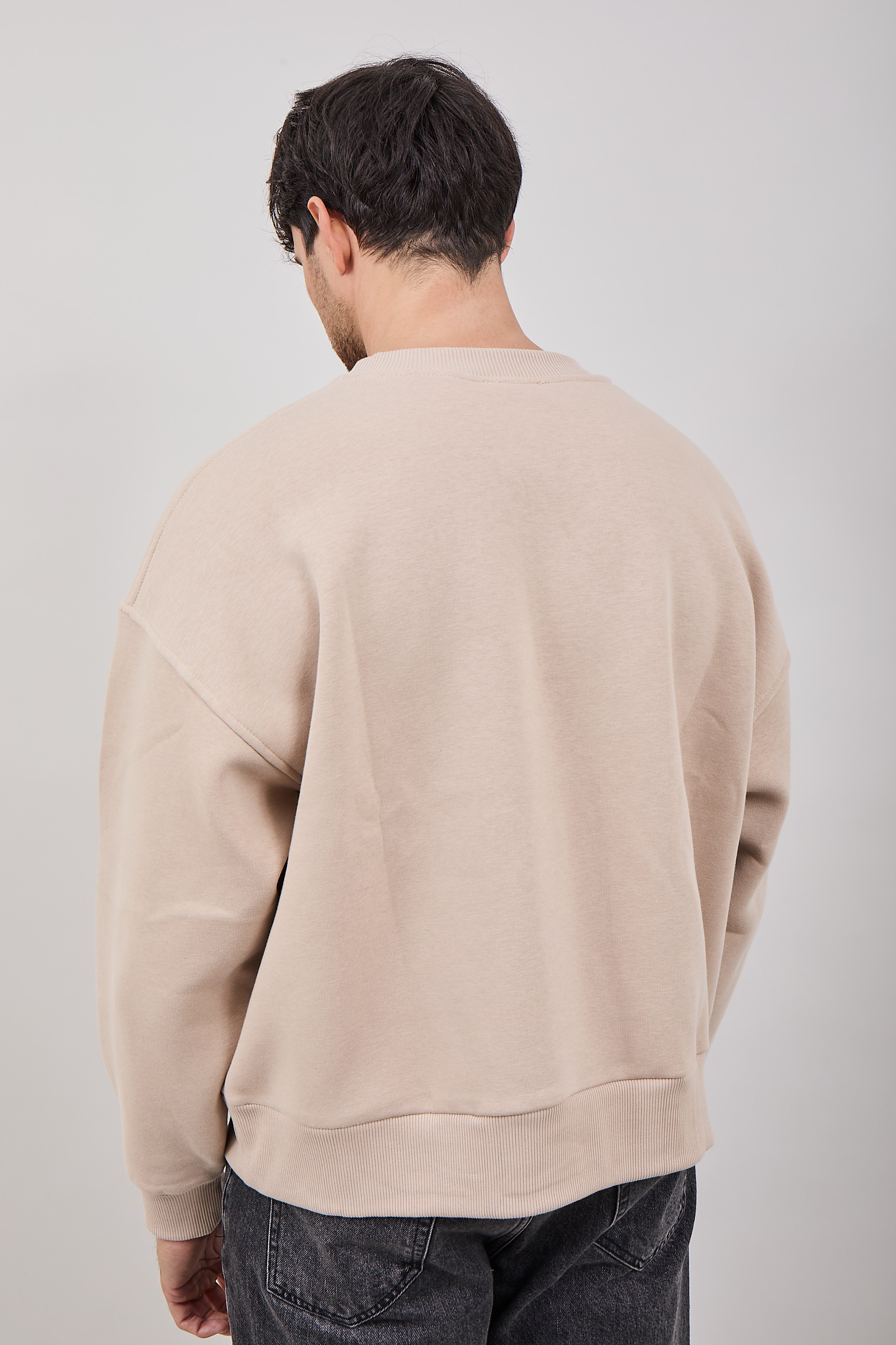 Felpa Njb Cropped Girocollo Avorio