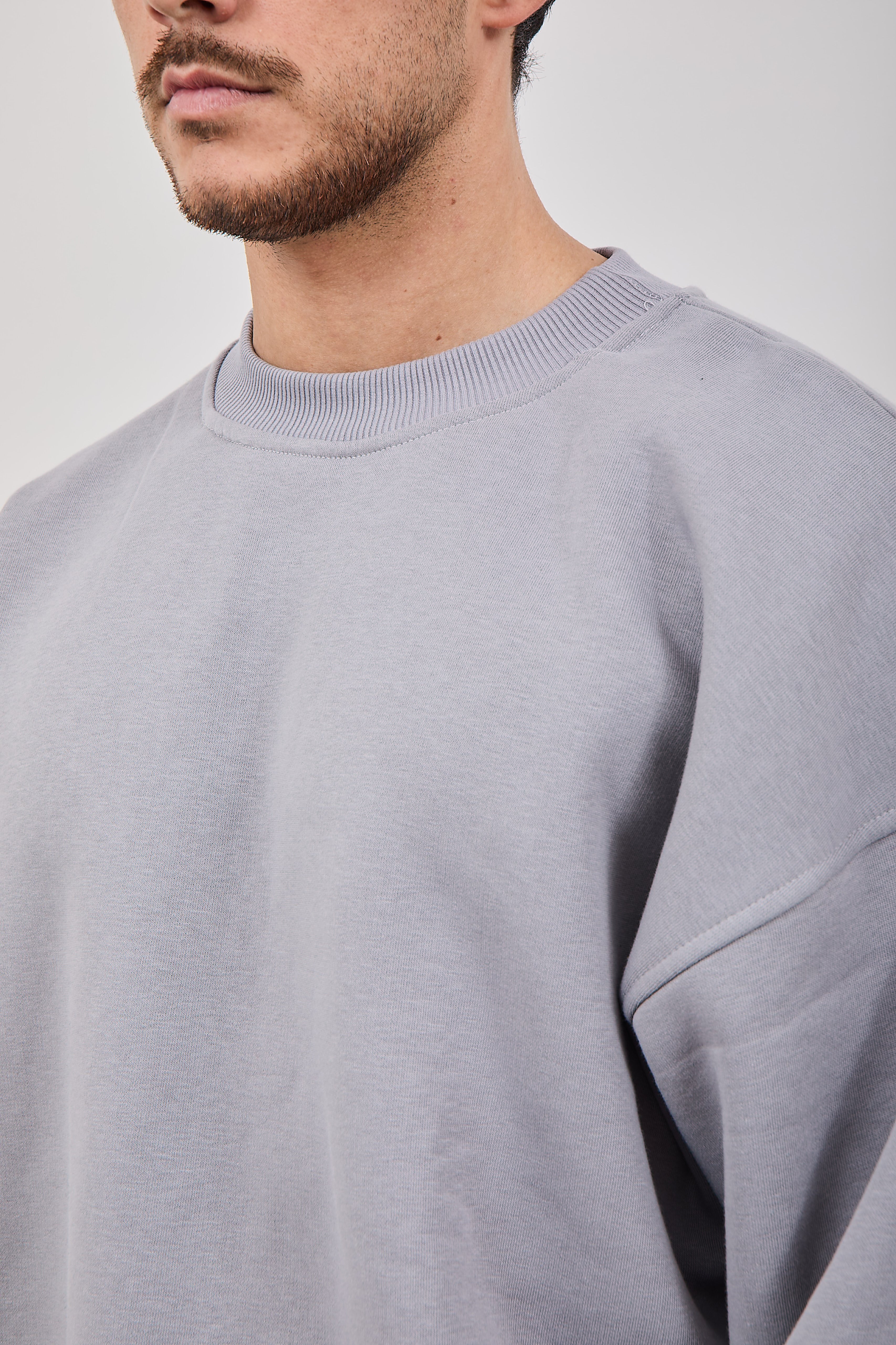 Felpa Njb Cropped Girocollo Ferro