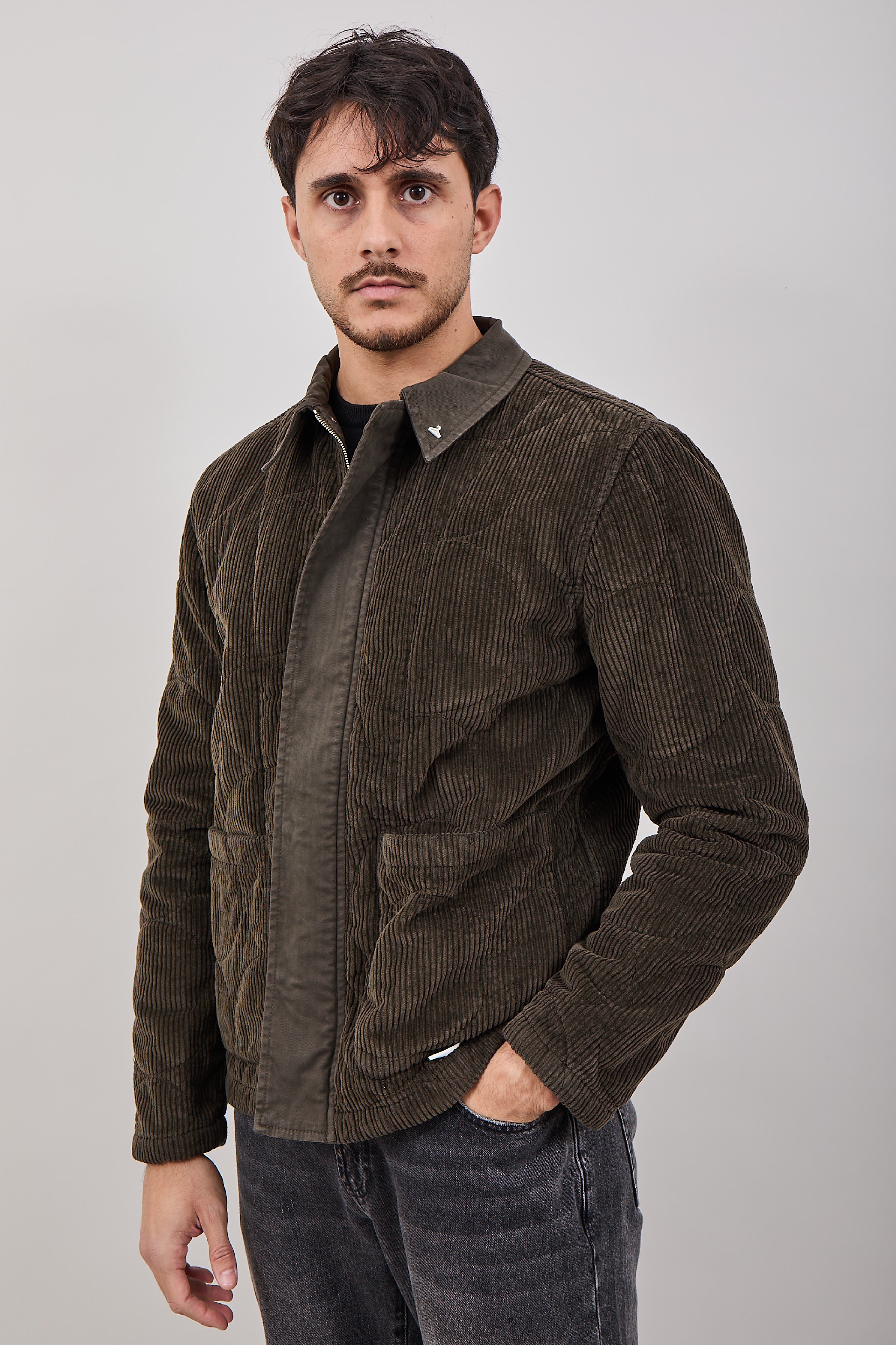 Giacchetta Berna Velluto Militare