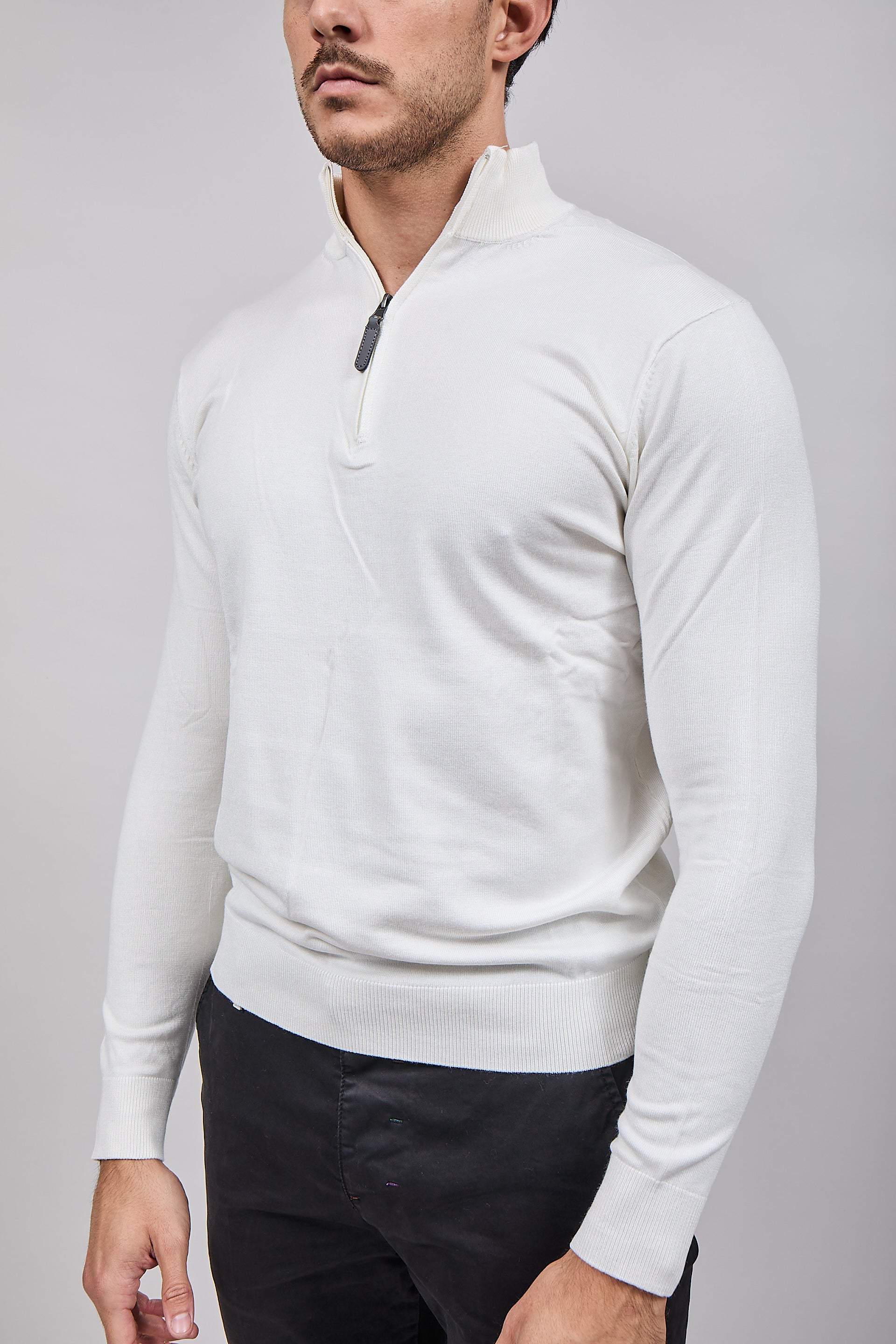 Lupetto Over-d Zip Panna M25