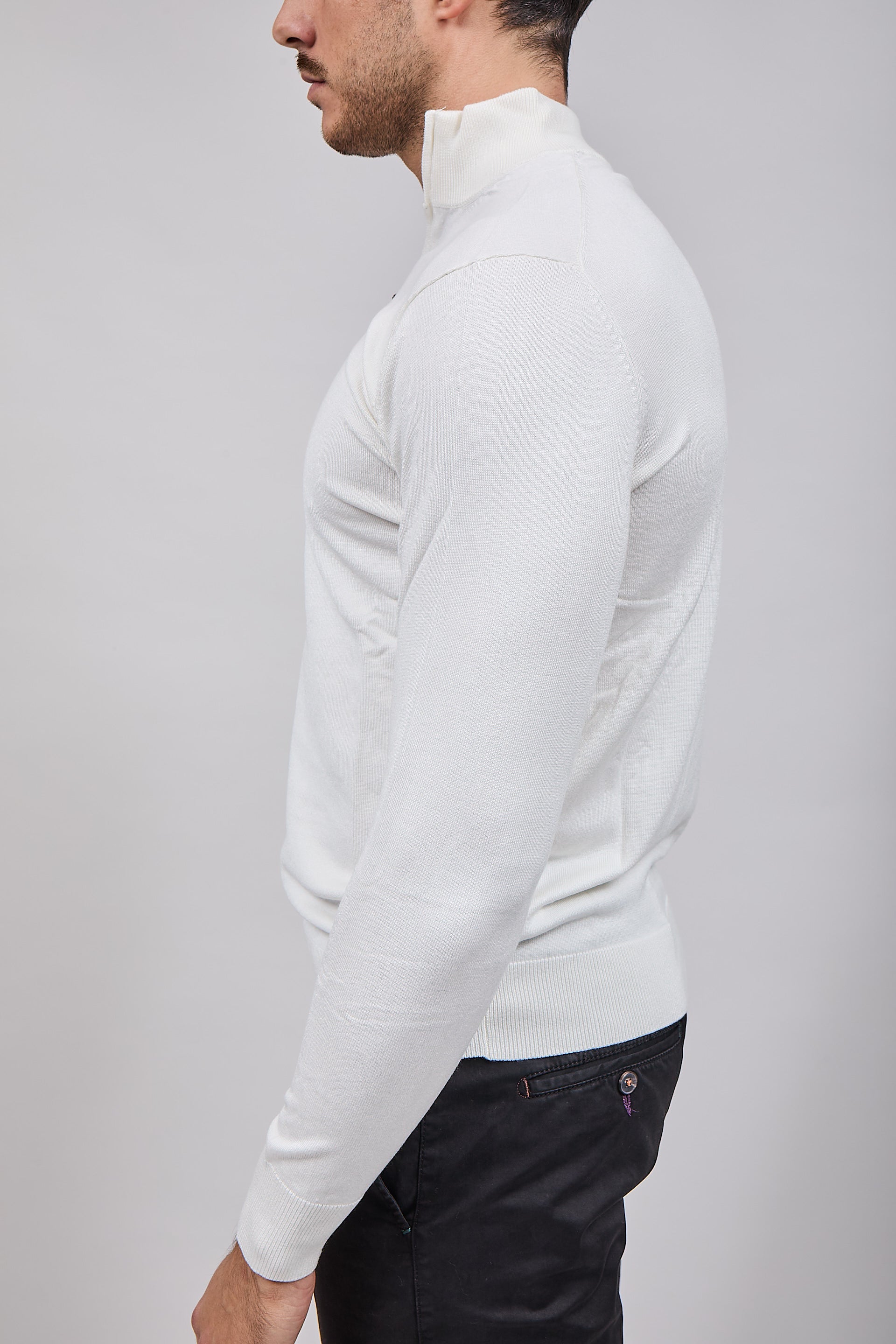 Lupetto Over-d Zip Panna M25