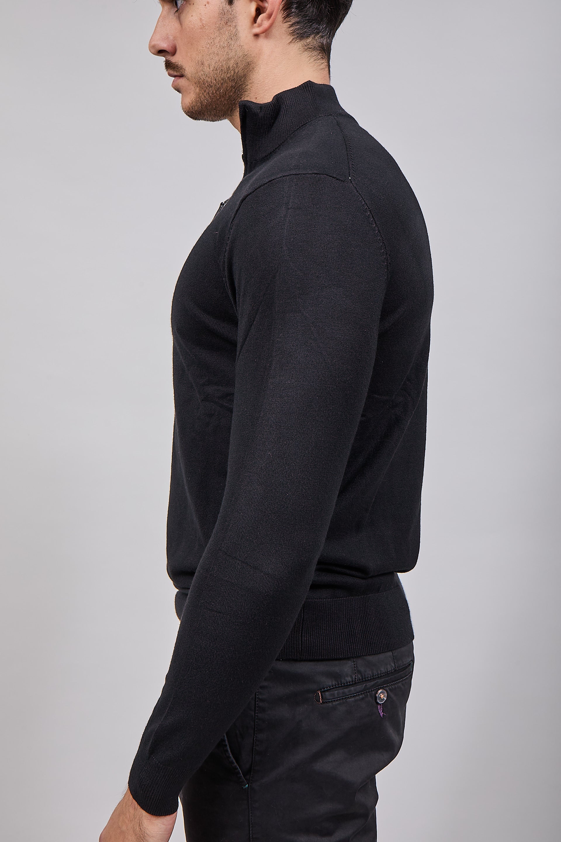 Lupetto Over-d Zip Nero M25