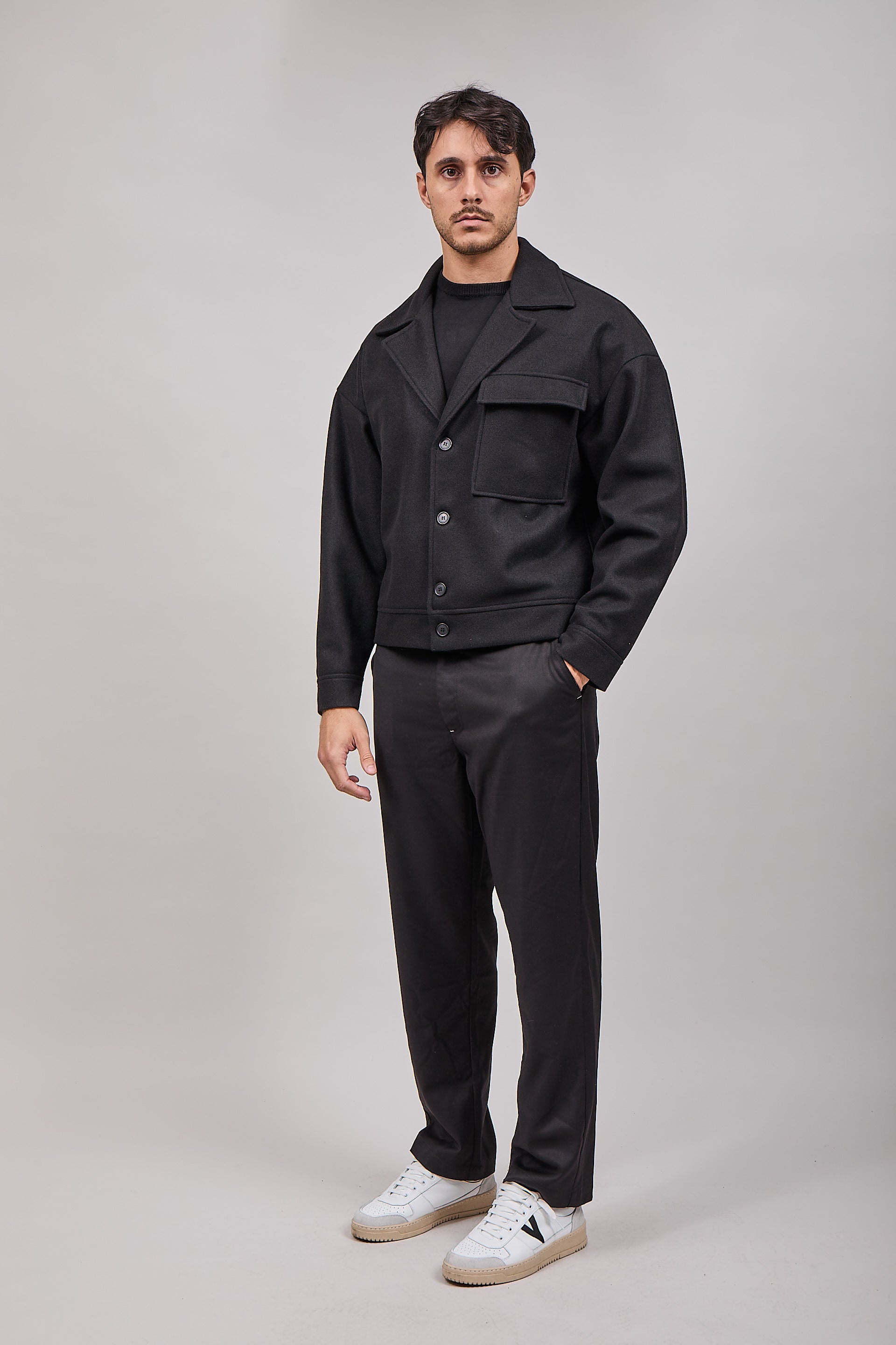 Cappotto NJB Cropped Nero