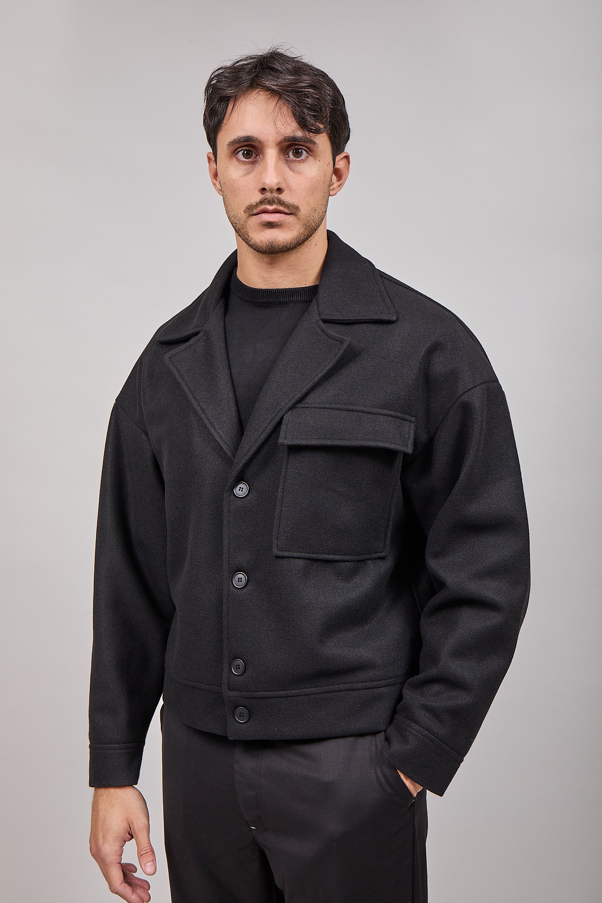 Cappotto NJB Cropped Nero