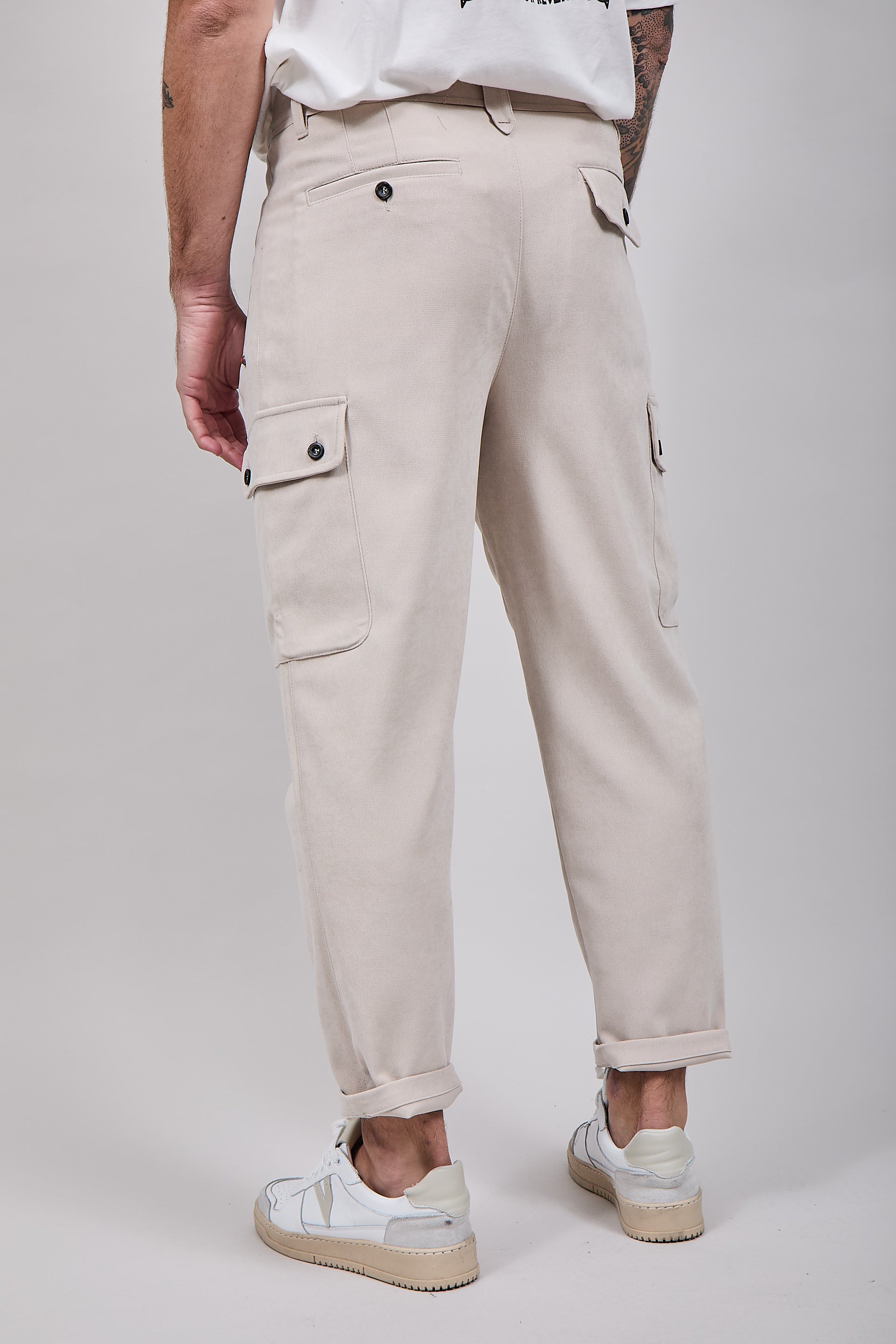 Pantalone Alta Tensione Cargo Campiglio Panna