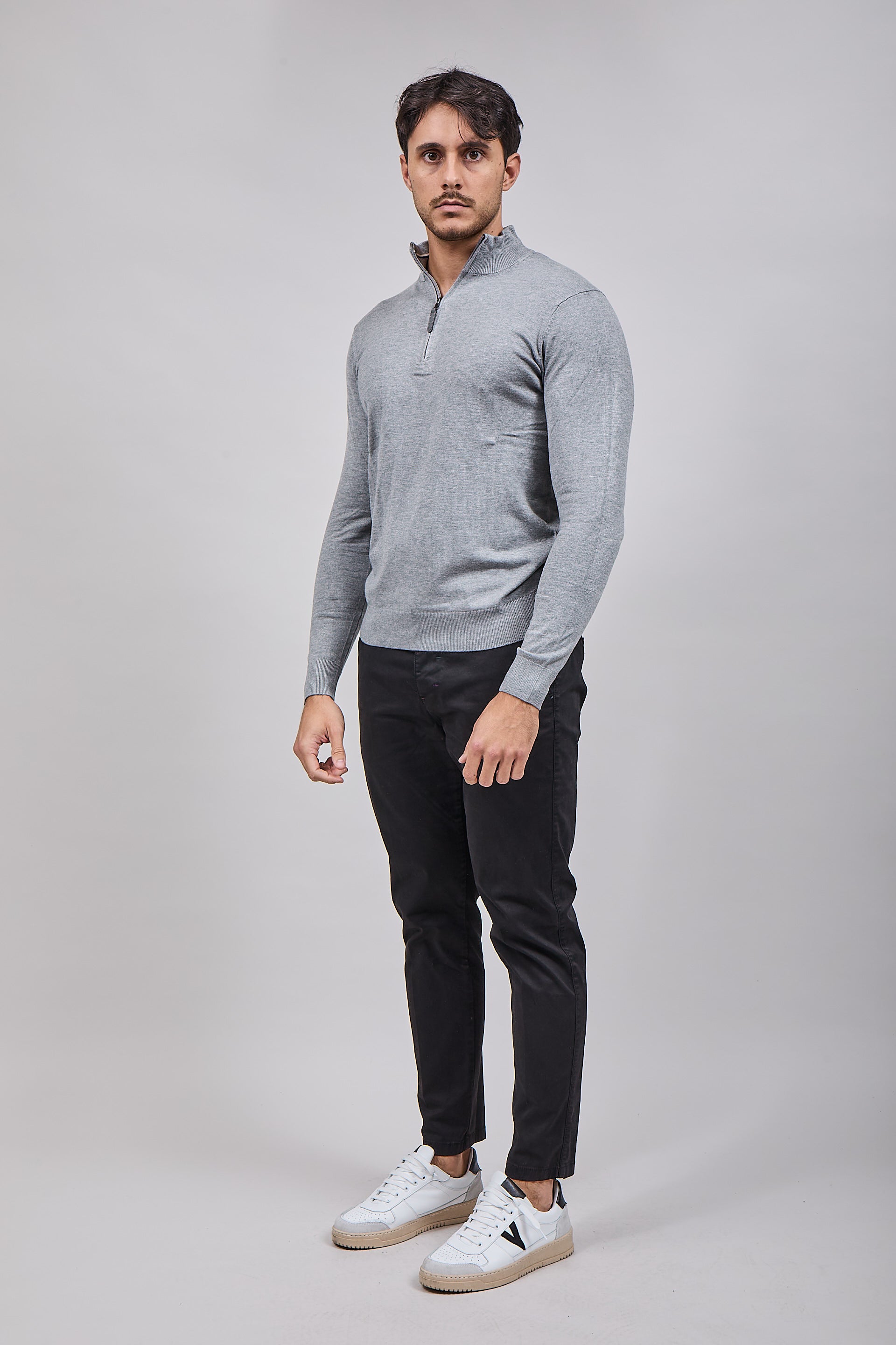 Lupetto Over-d Zip Grigio M25