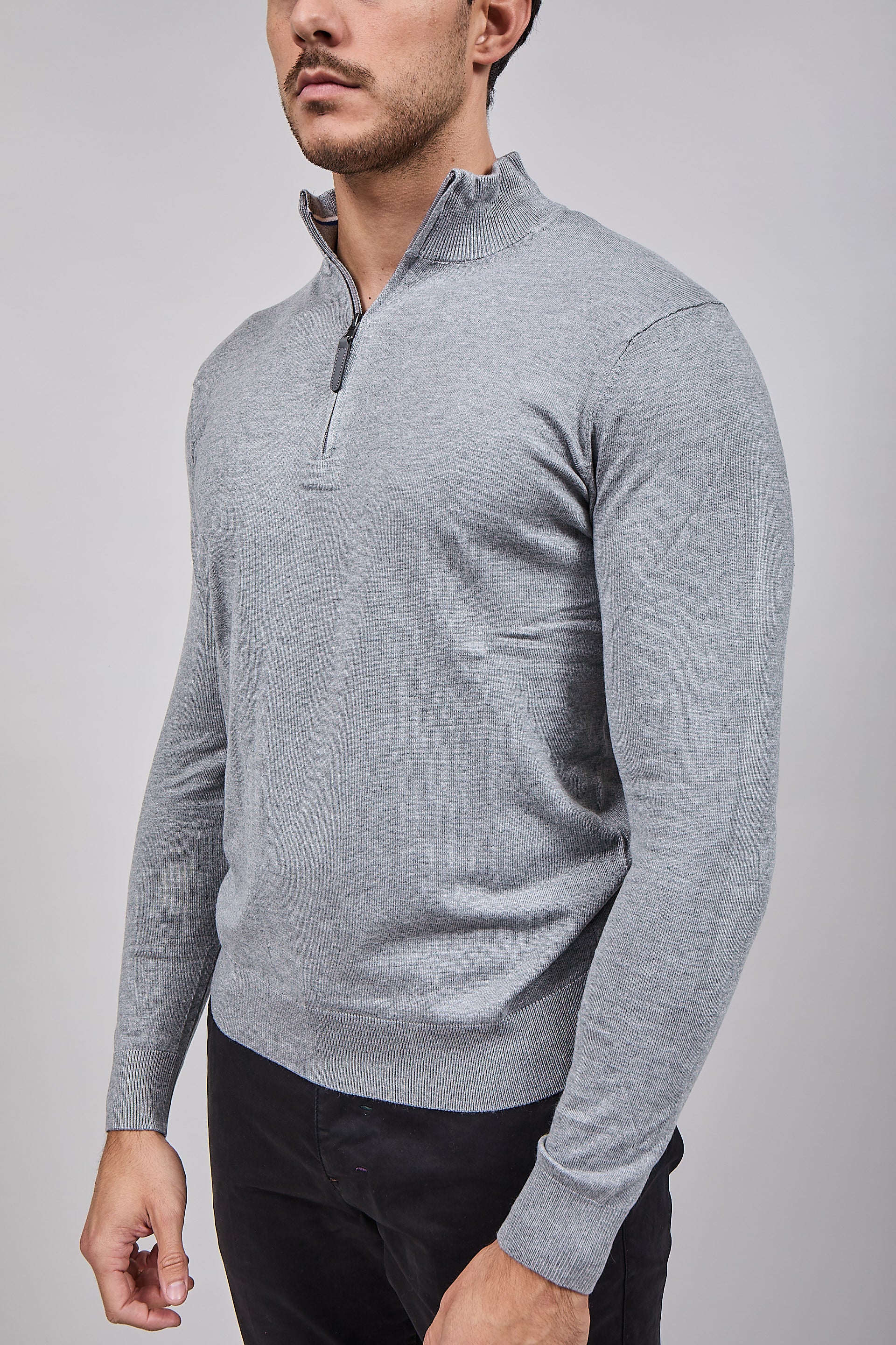 Lupetto Over-d Zip Grigio M25