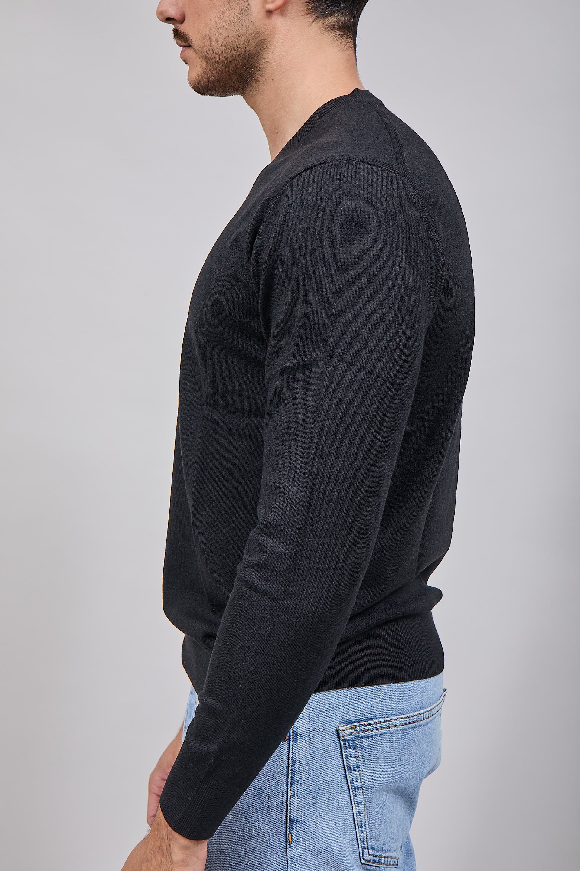 Maglioncino Diktat Cashmere Scollo V Nero 002