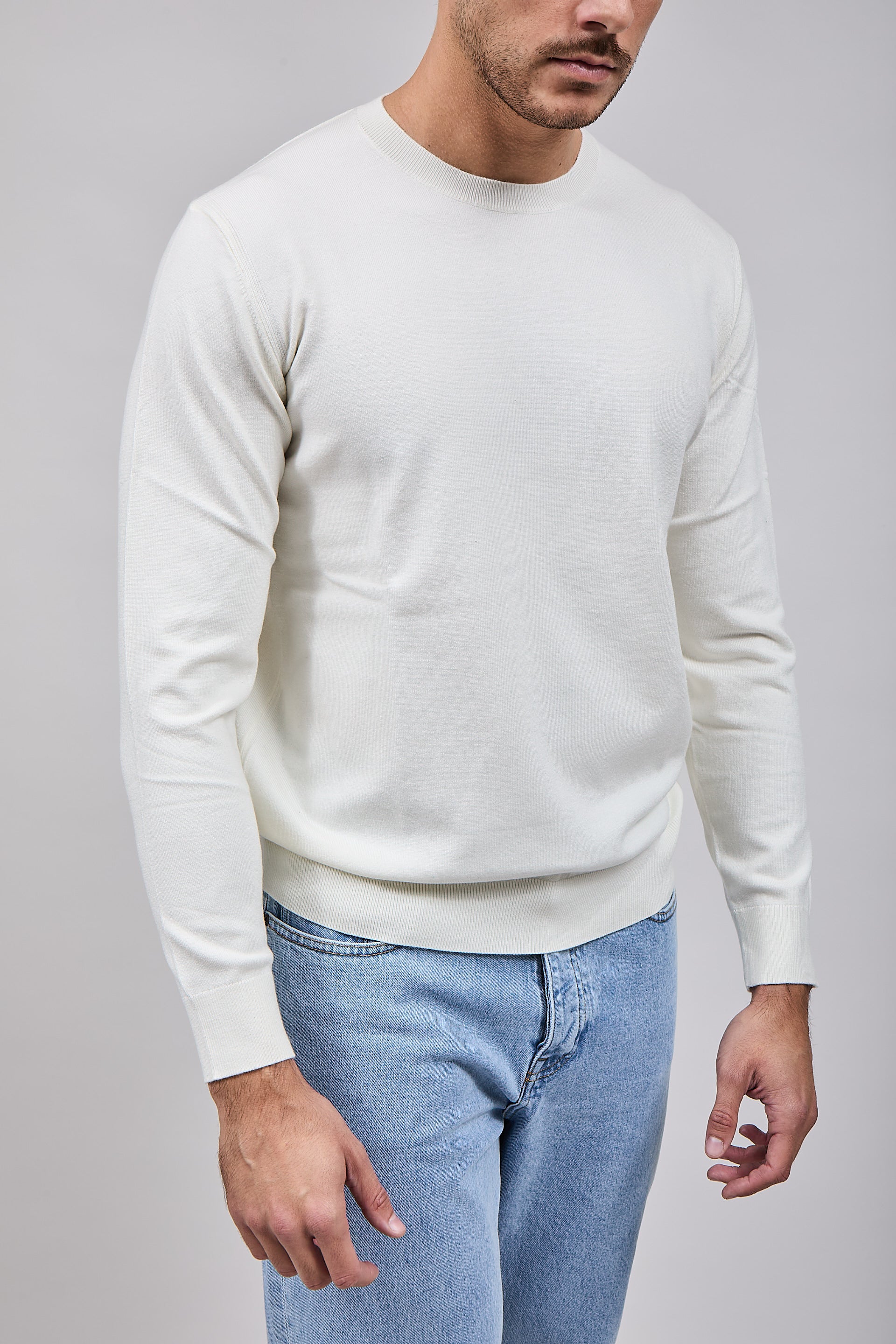 Maglioncino Diktat Cashmere Panna 001