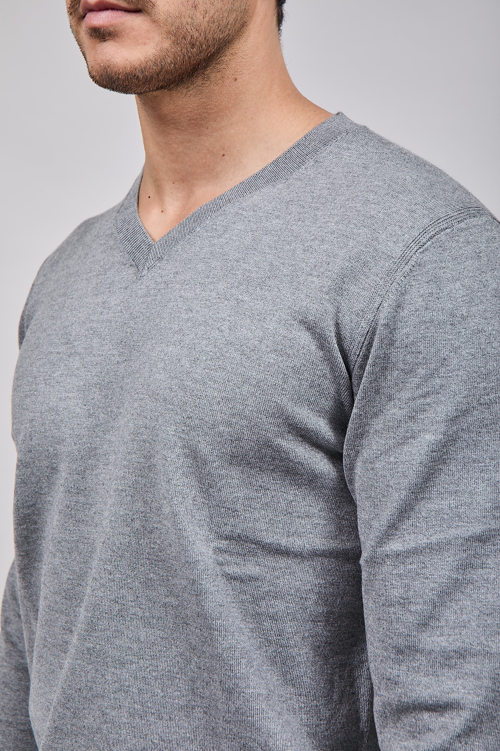 Maglioncino Diktat Cashmere Scollo V Grigio 002