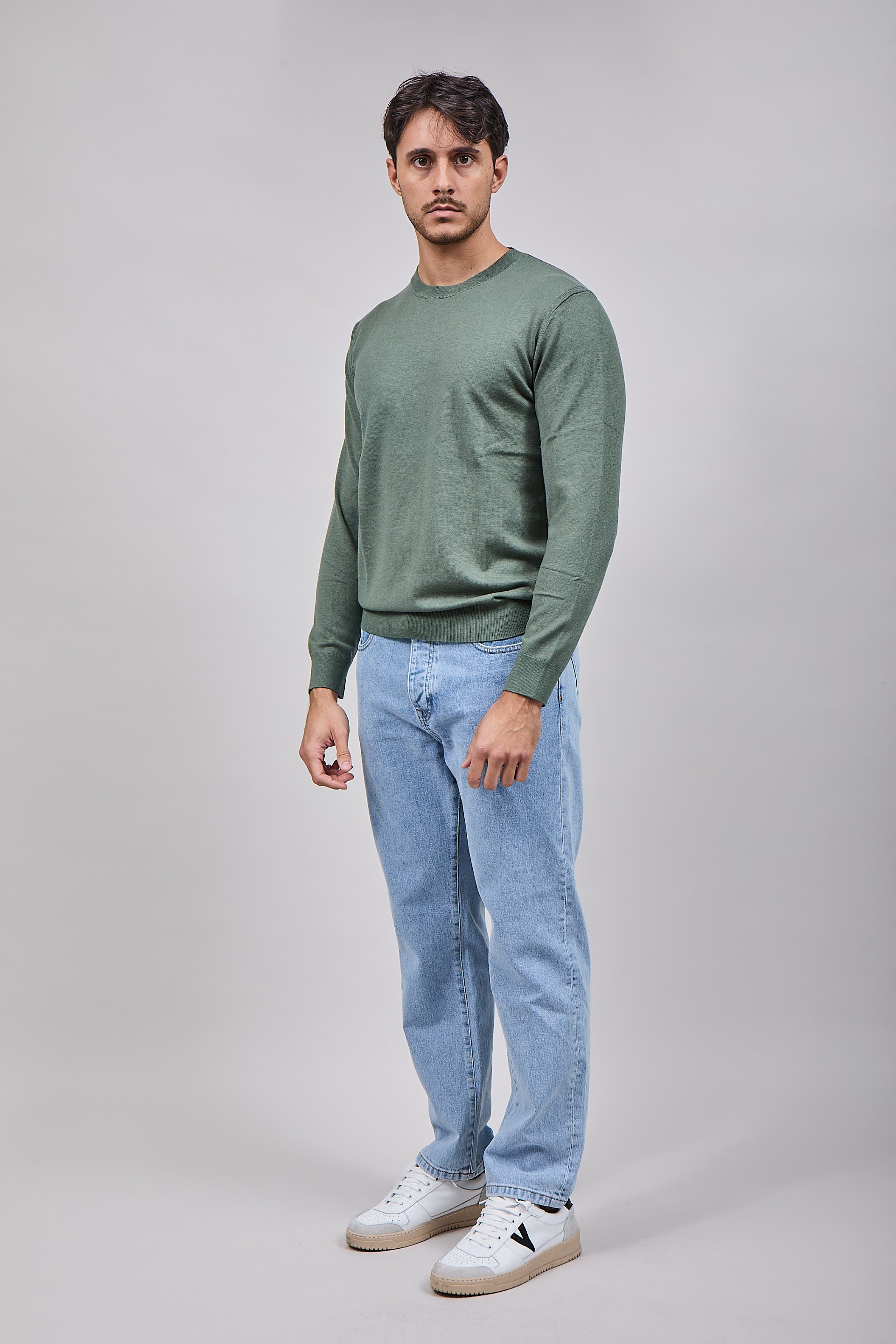 Maglioncino Diktat Cashmere Salvia 001