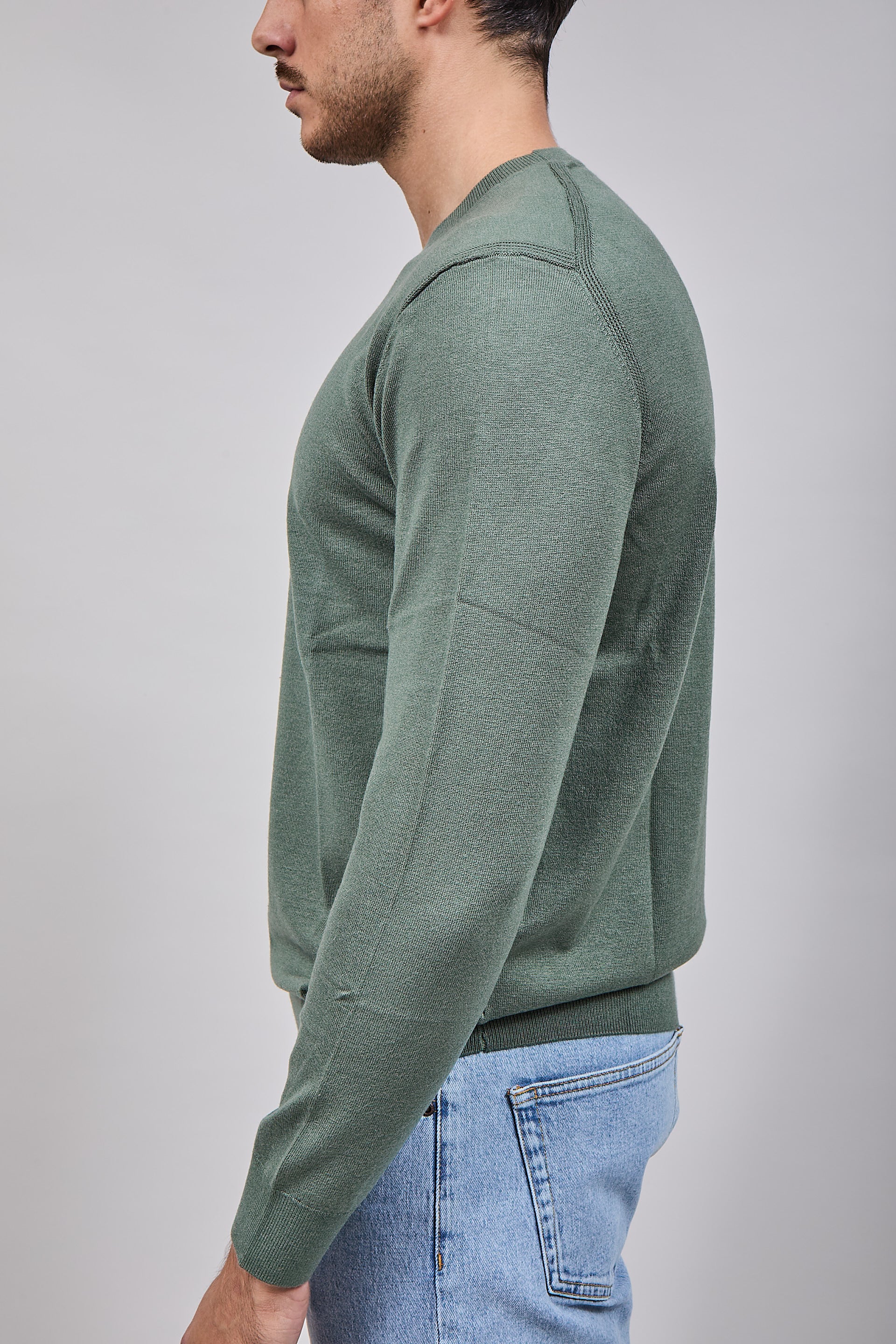 Maglioncino Diktat Cashmere Salvia 001