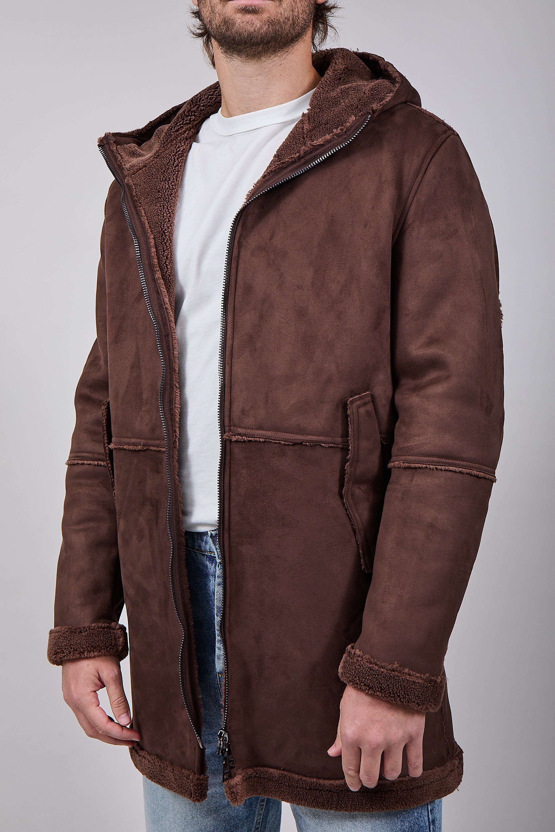 Parka Over-d Eco Montone Moro J18 (12311478468948)