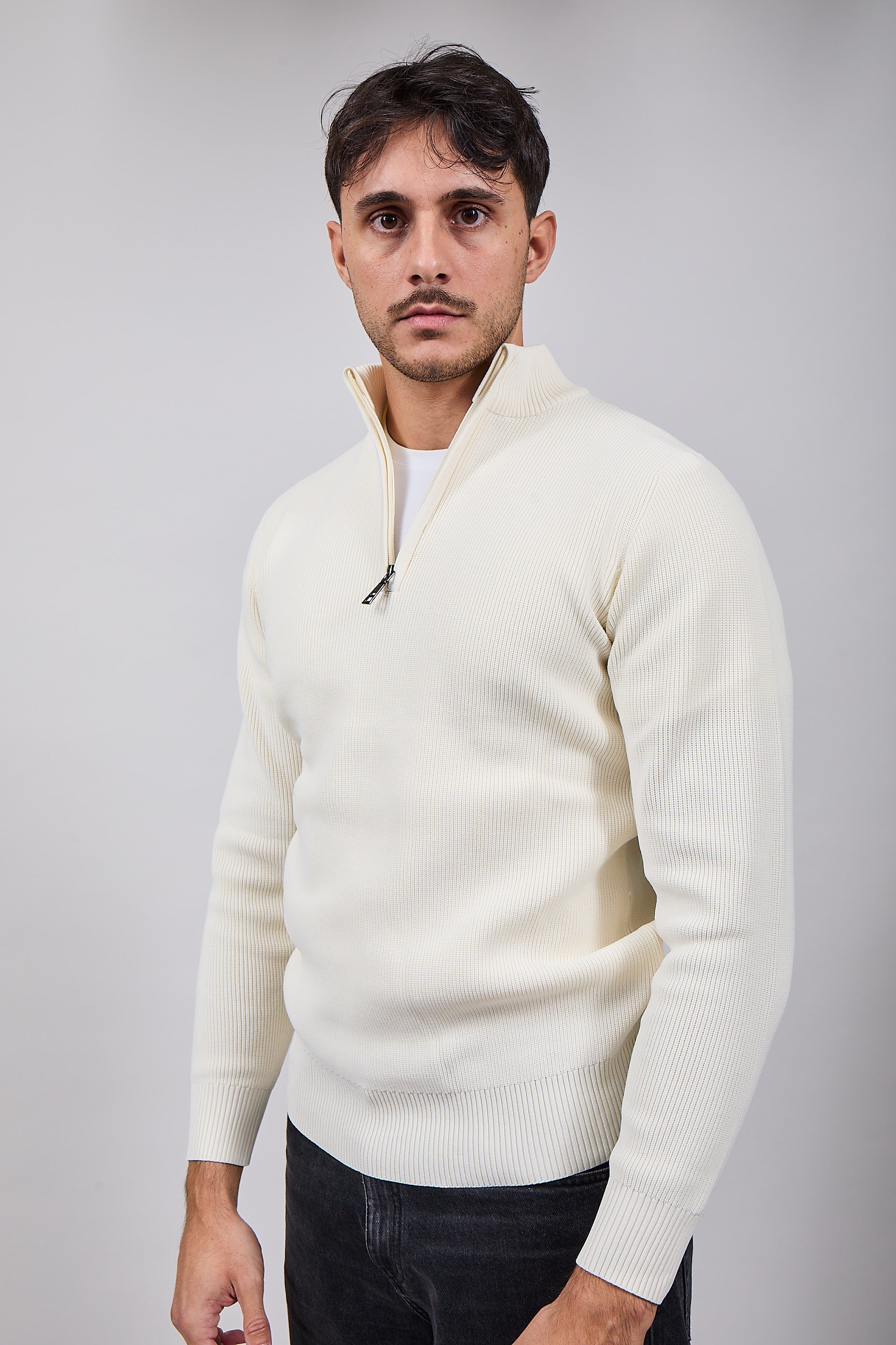 Lupetto Over-d Zip Panna M90 (12311492264276)