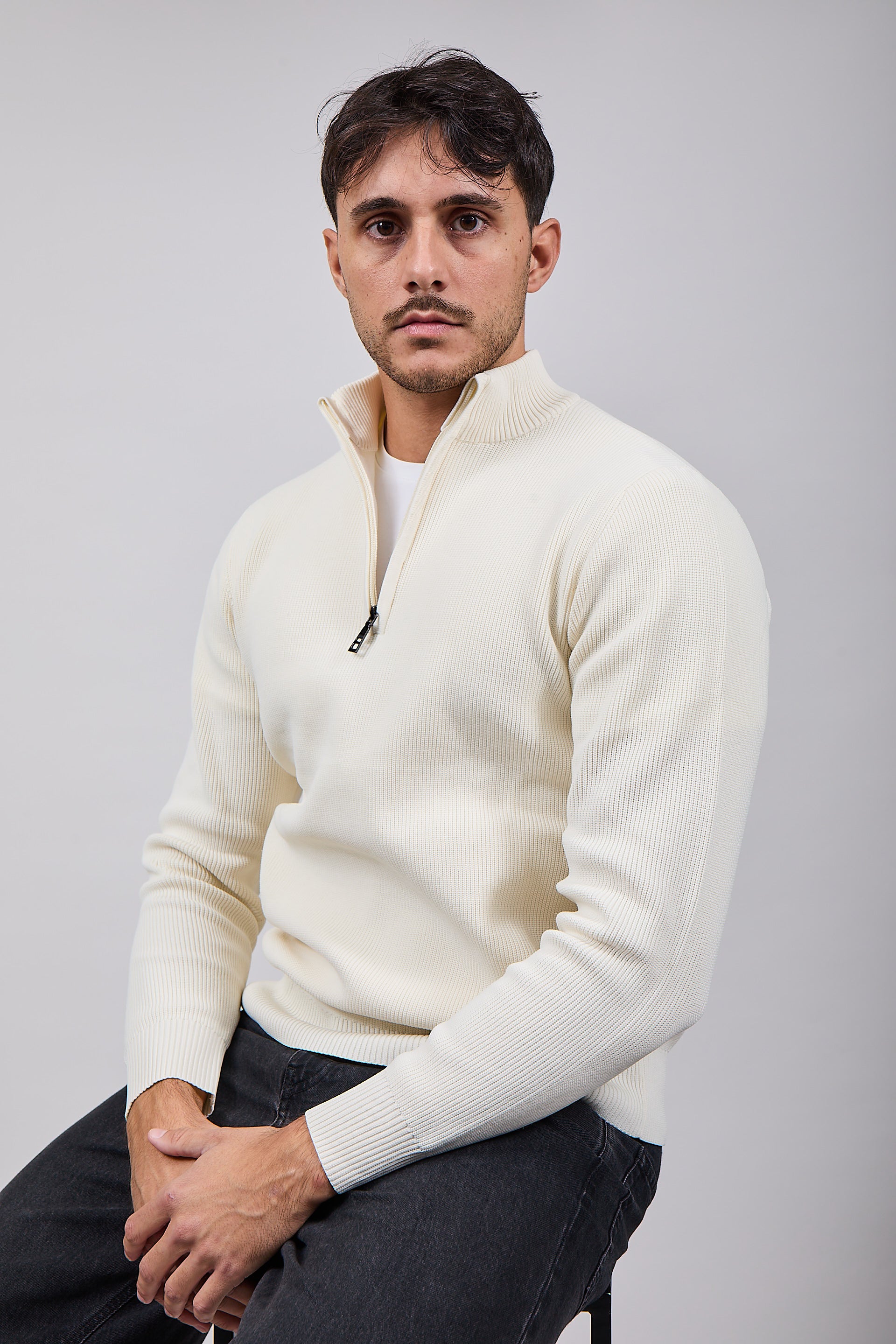 Lupetto Over-d Zip Panna M90 (12311492264276)