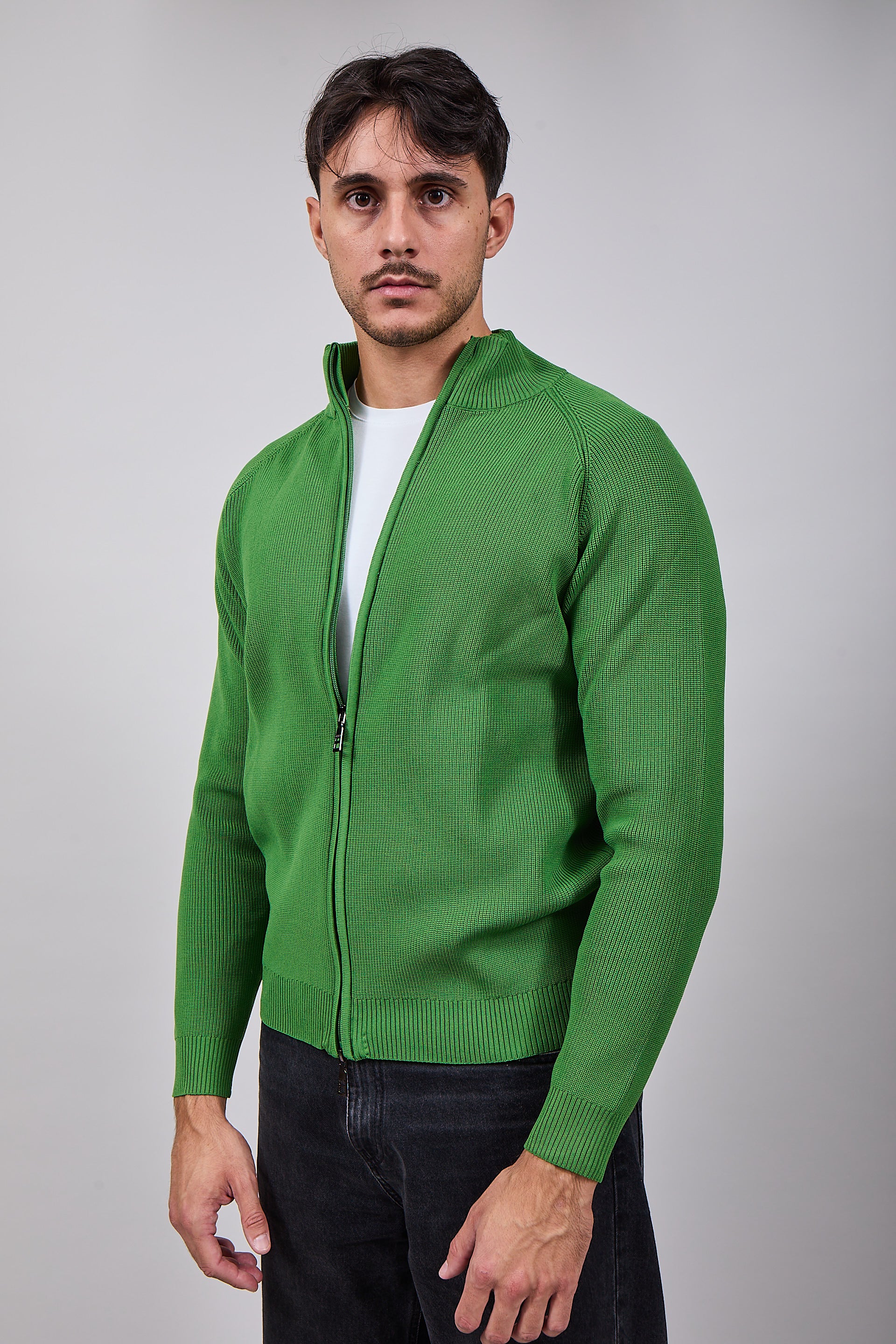 Cardigan Over-d Costa Inglese Oliva M88 (12311486366036)