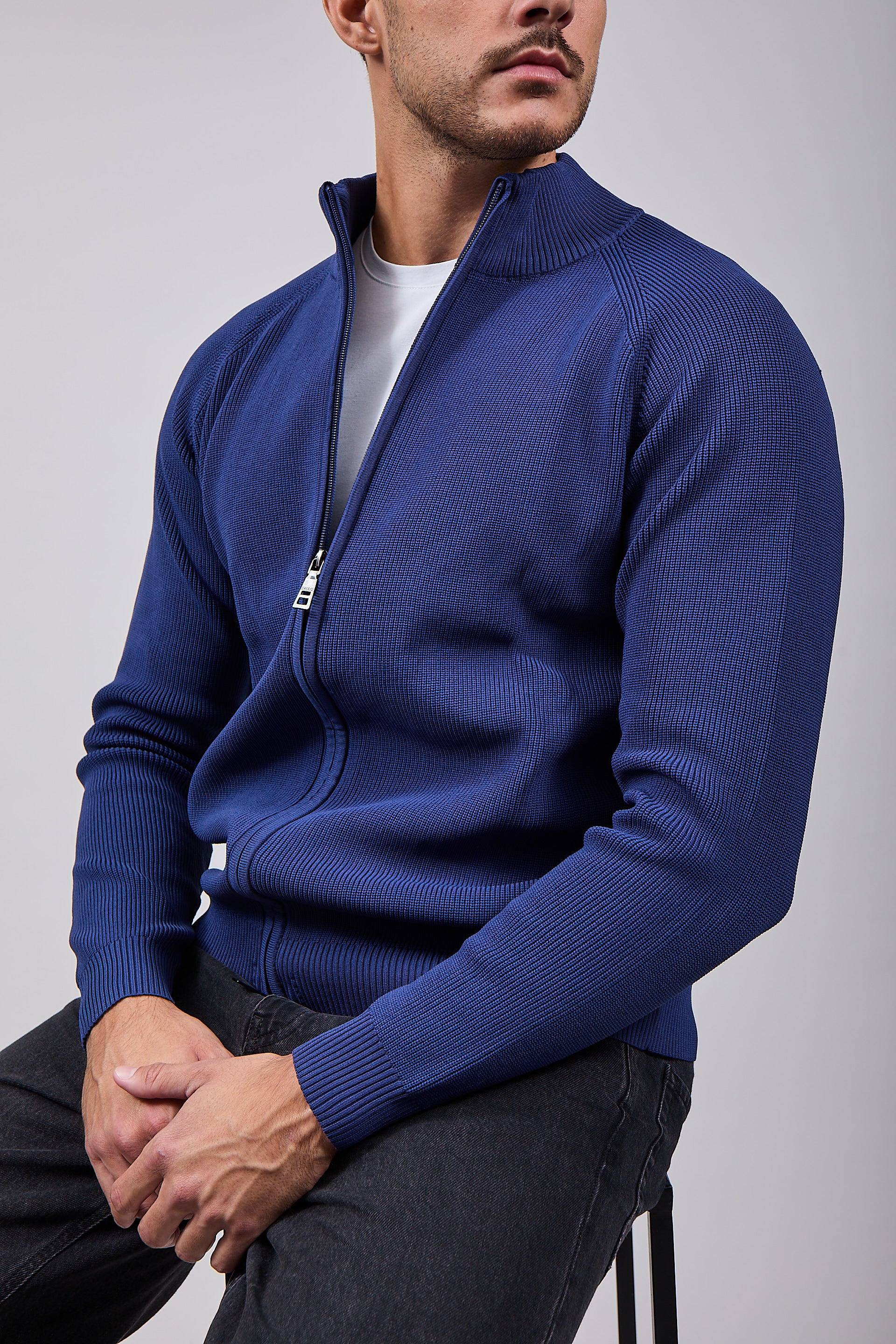 Cardigan Over-d Costa Inglese Blu M88 (12311487021396)