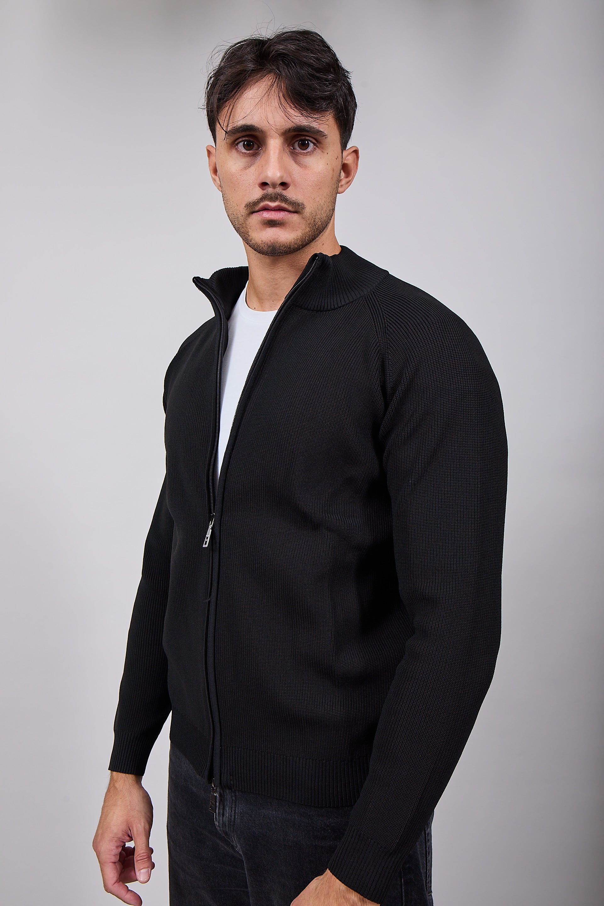 Cardigan Over-d Costa Inglese Nero M88 (12311486595412)