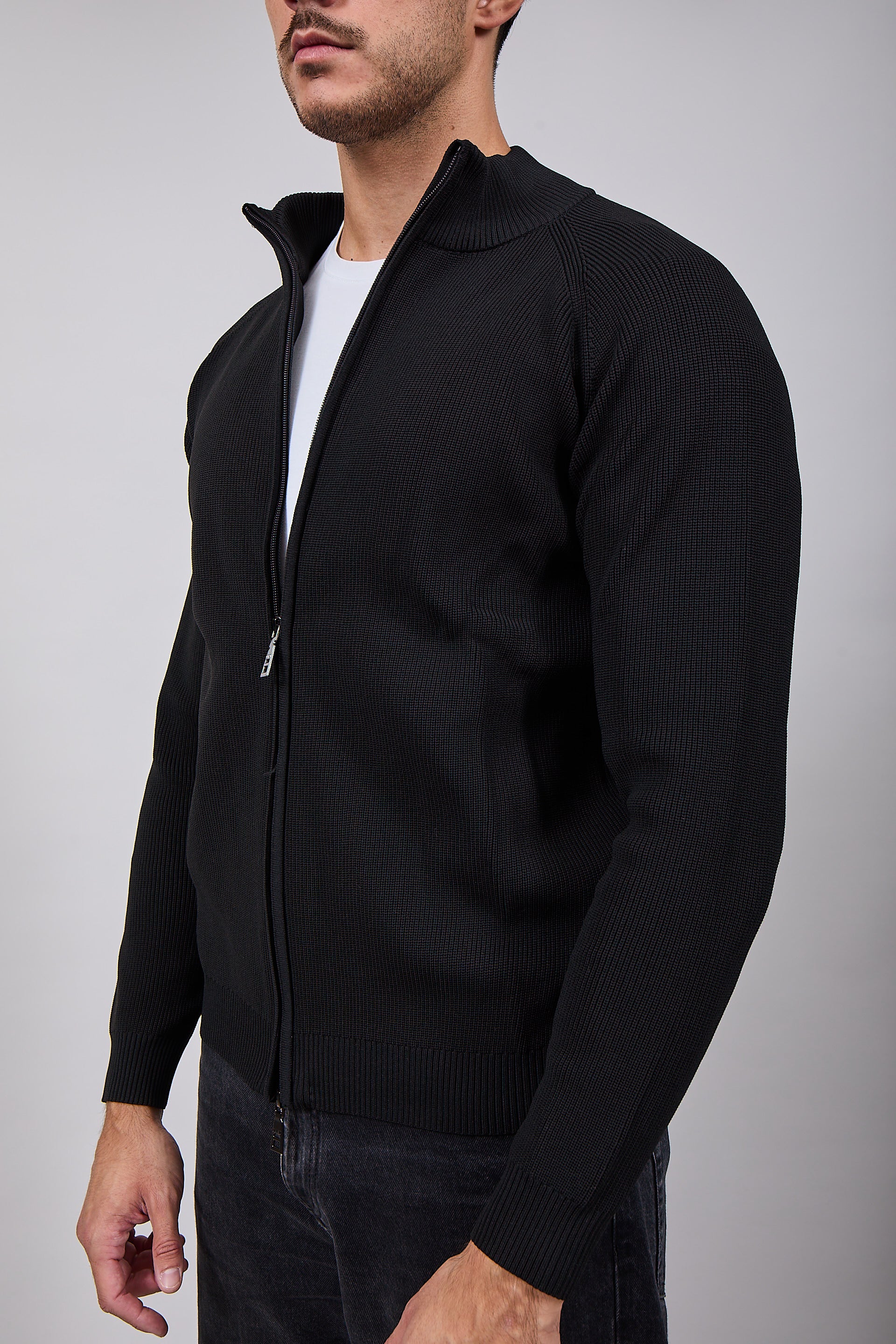 Cardigan Over-d Costa Inglese Nero M88 (12311486595412)