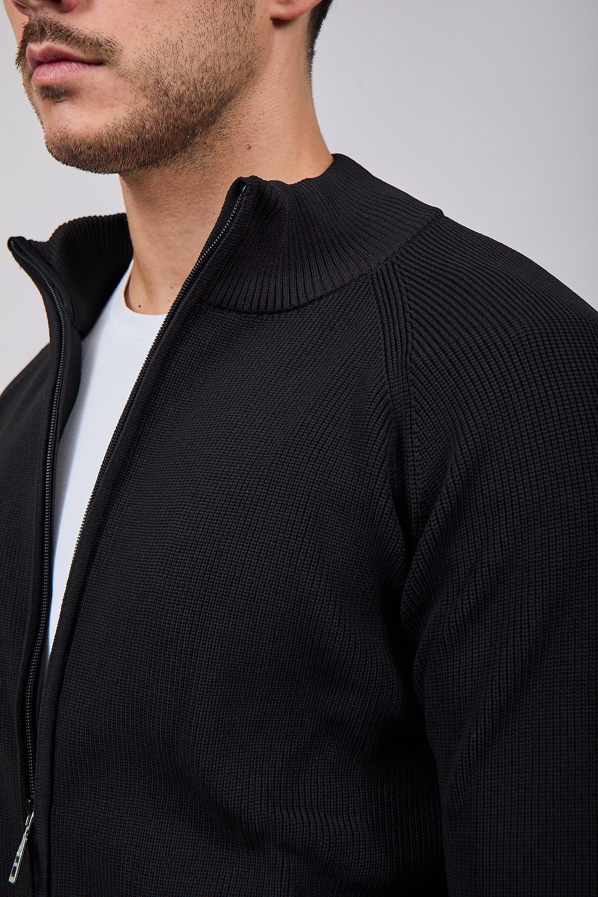 Cardigan Over-d Costa Inglese Nero M88 (12311486595412)