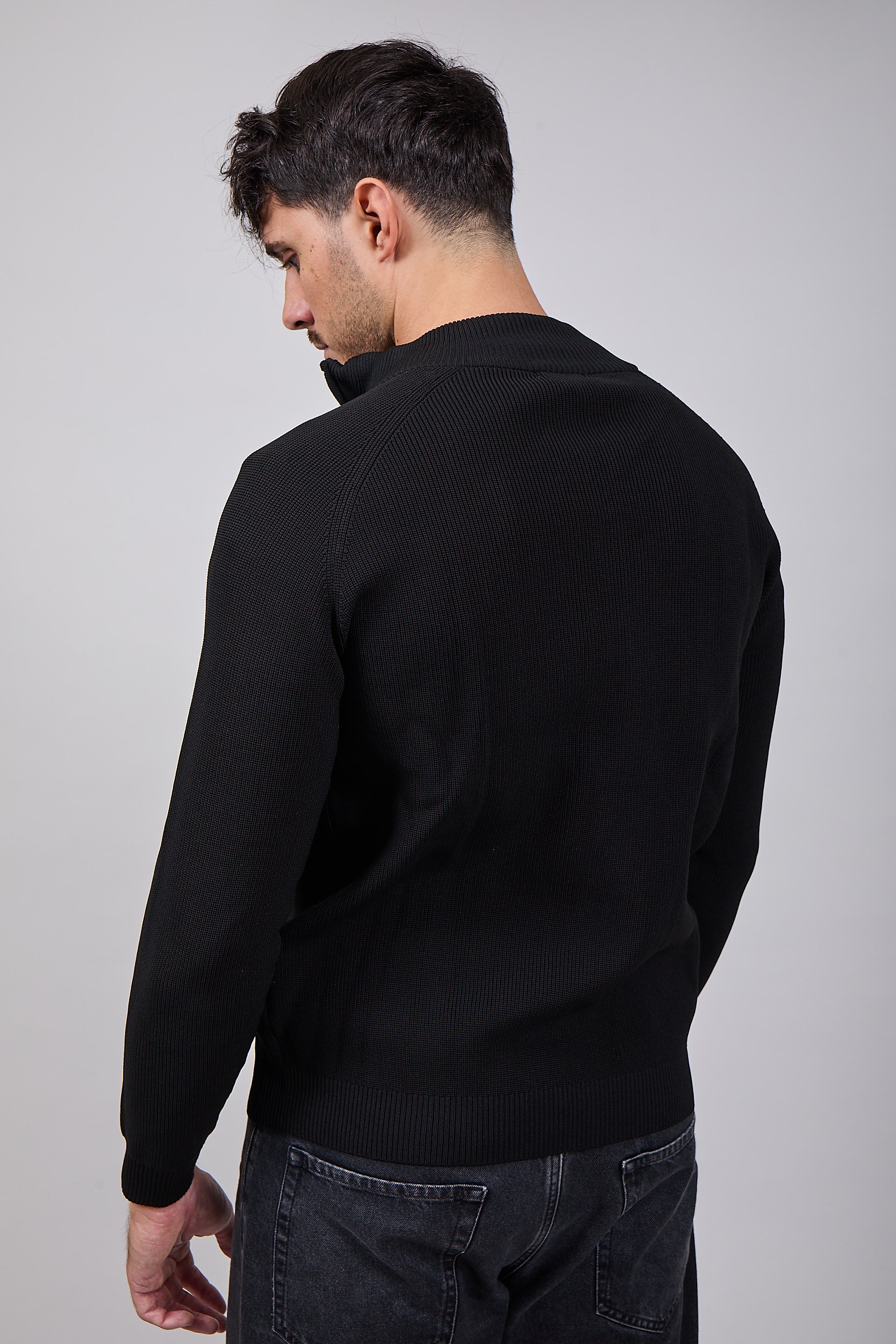 Cardigan Over-d Costa Inglese Nero M88 (12311486595412)