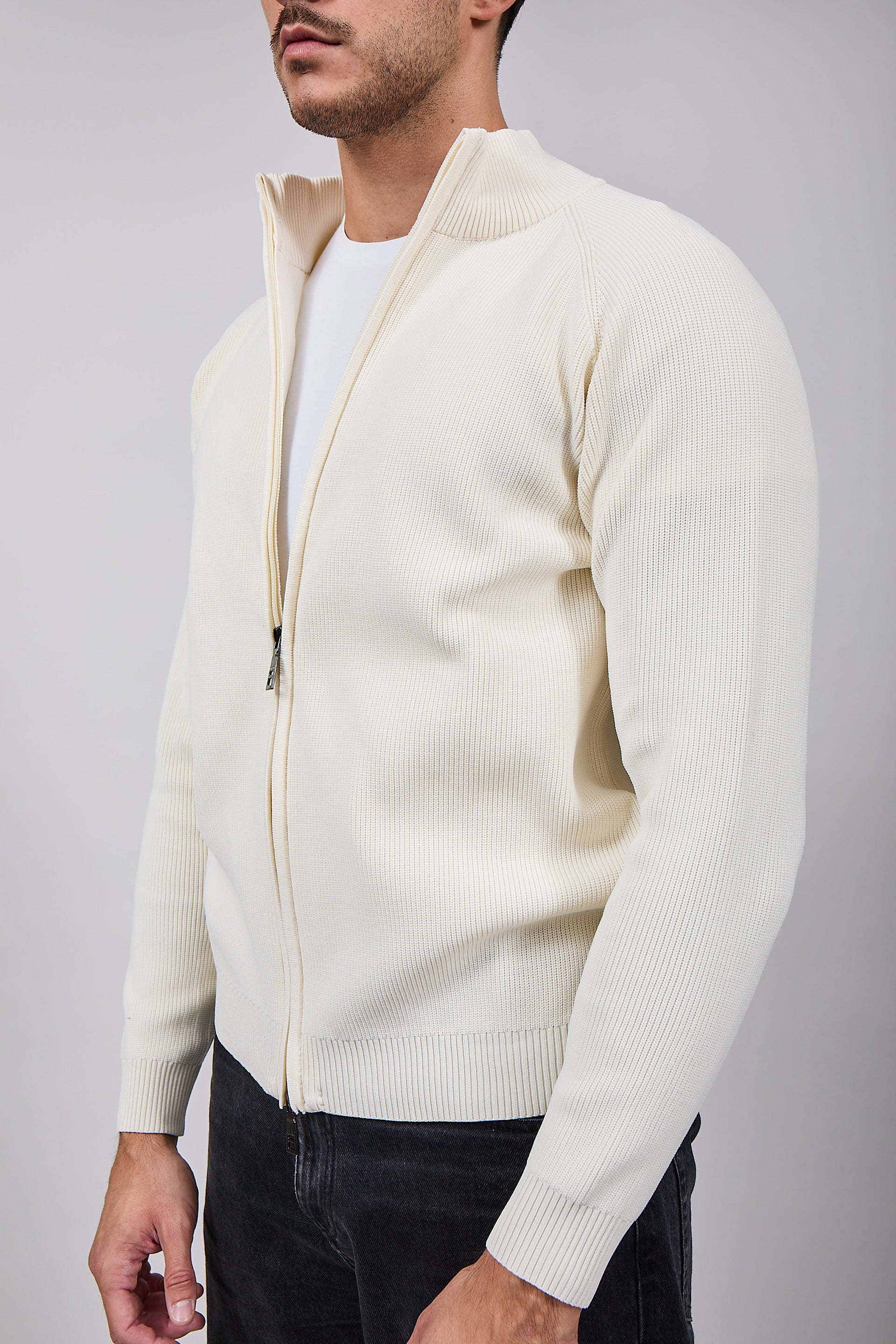 Cardigan Over-d Costa Inglese Panna M88 (12311479058772)