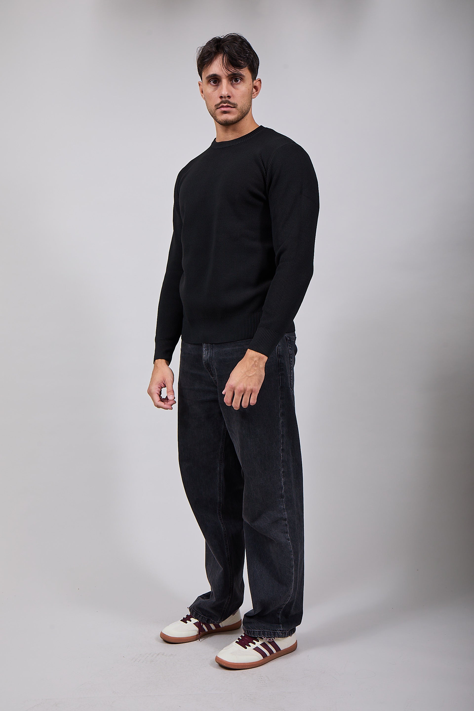Girocollo Over-d Costa Inglese Nero M87 (12311499964756)