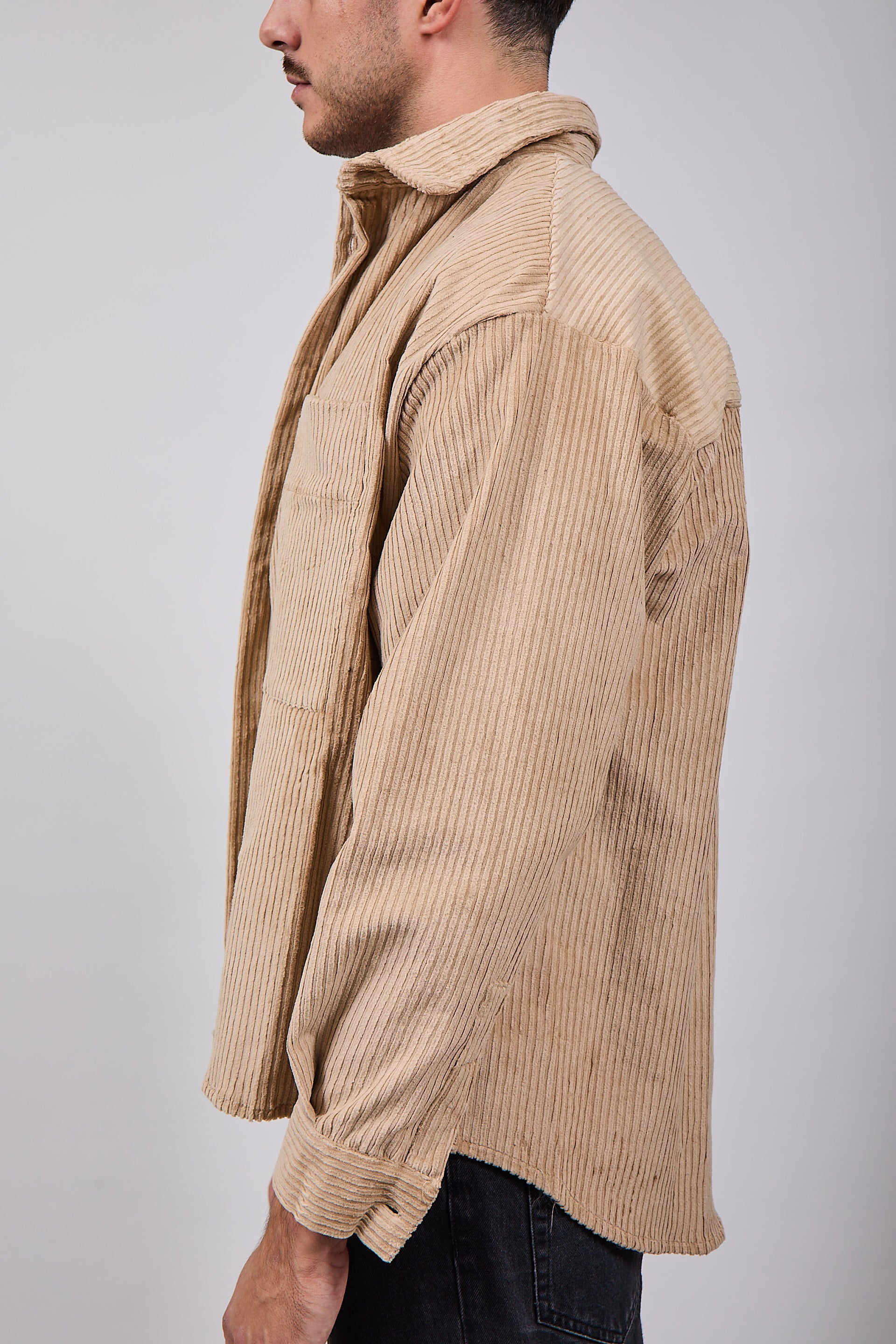Camicia NJB Velluto Cropped Cammello (12319168790868)