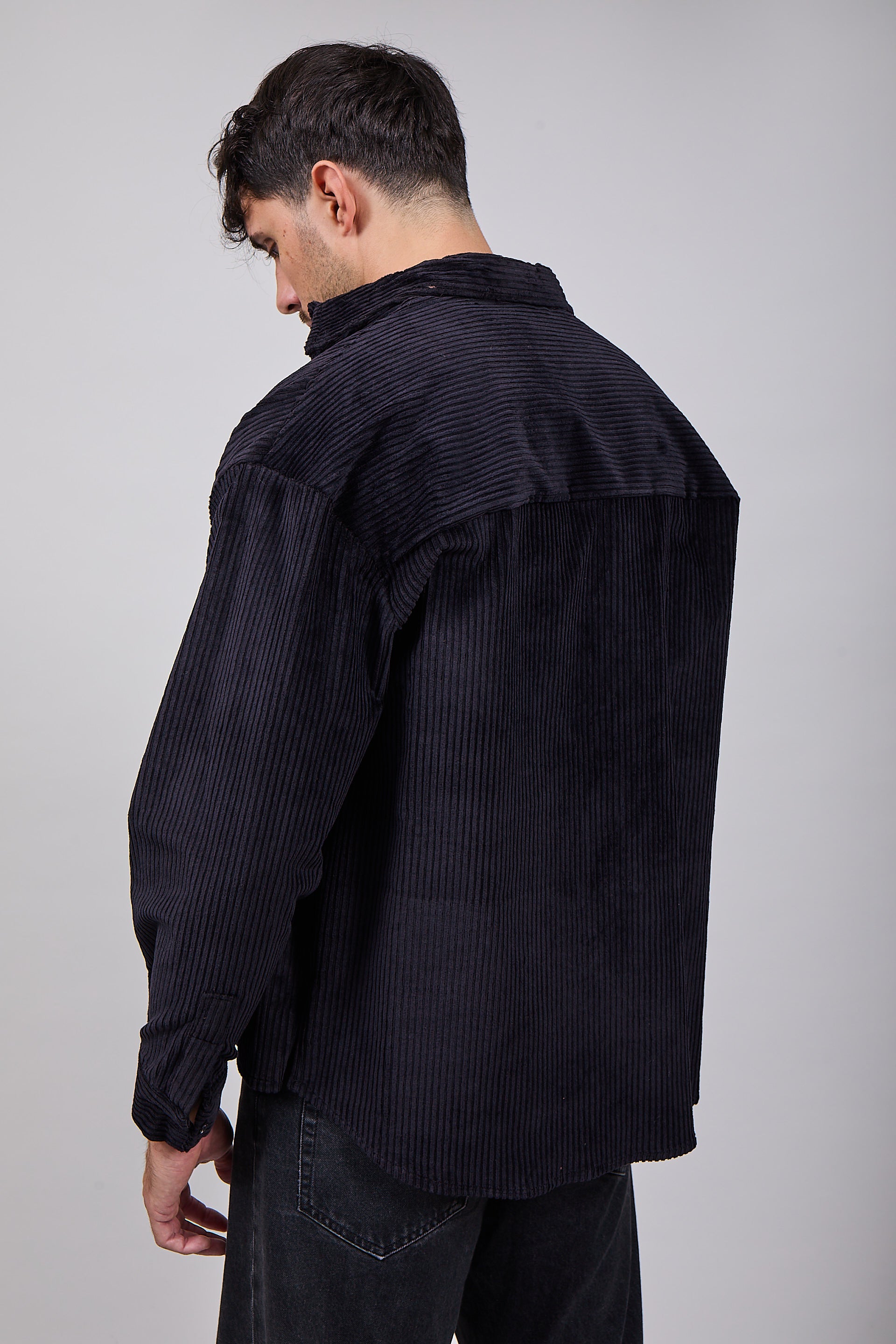 Camicia NJB Velluto Cropped Nera (12319168921940)