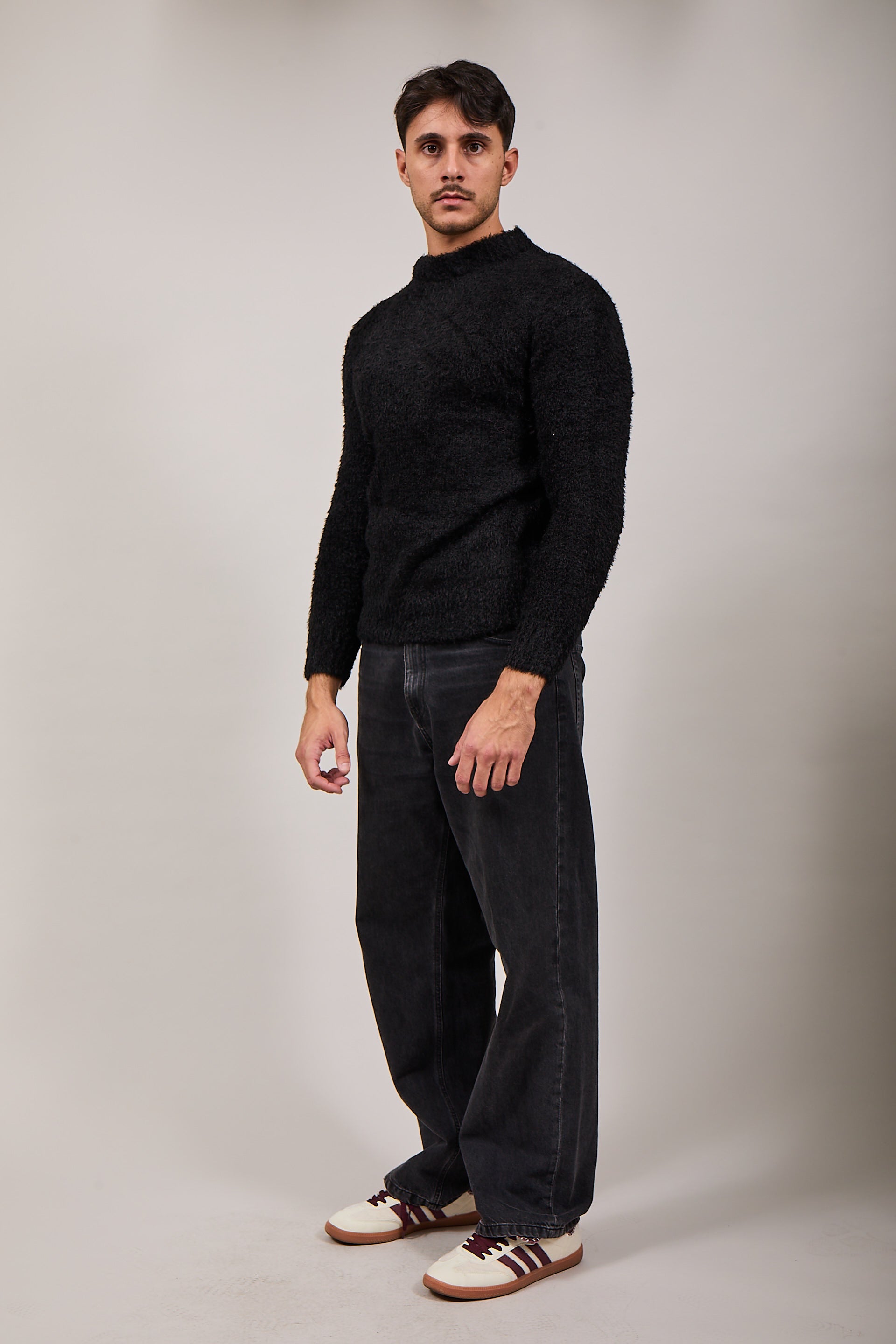 Maglione Over-d Nero M77 (12319093162324)