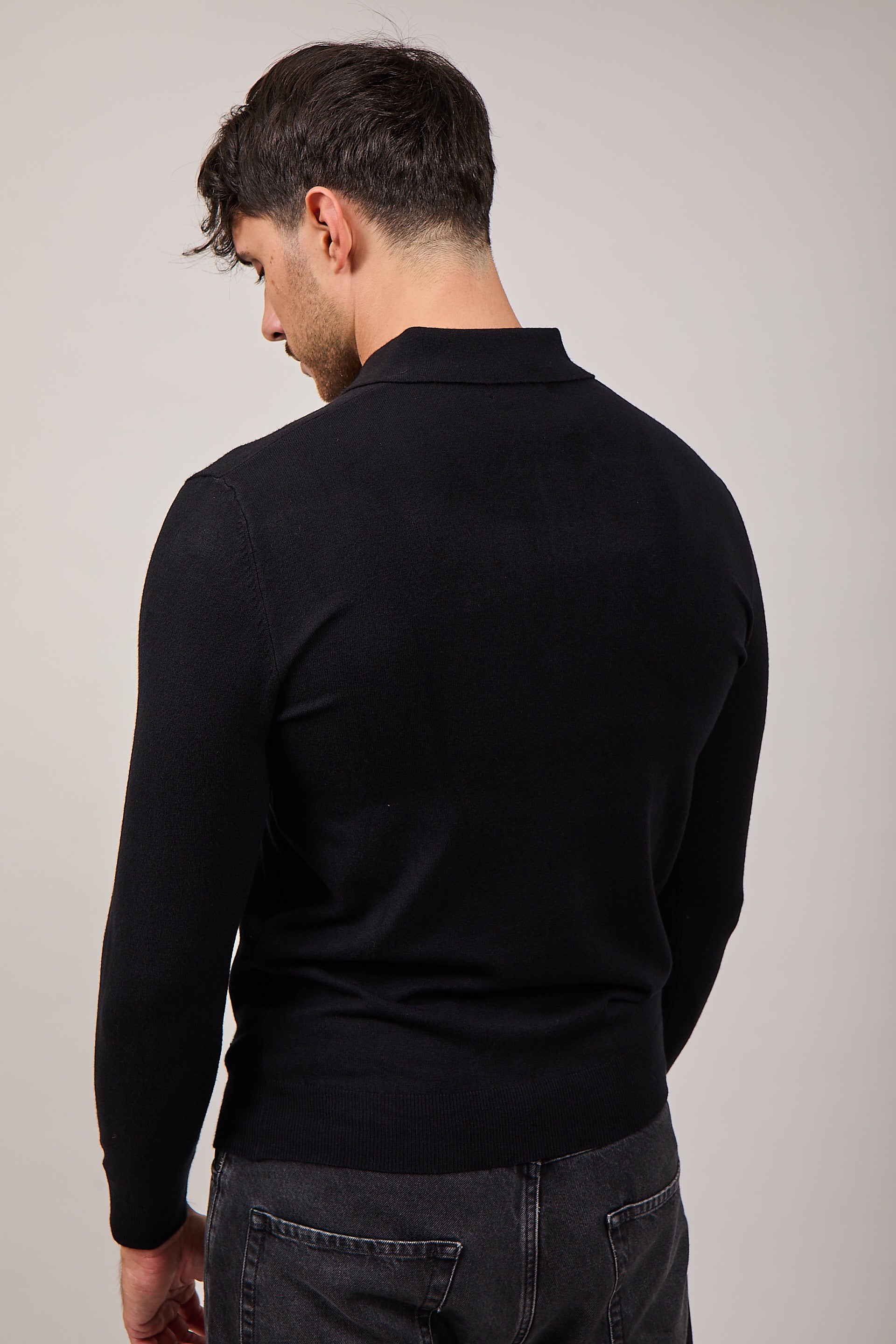 Maglioncino Polo Gianni Lupo Nero 508 (12311480992084)