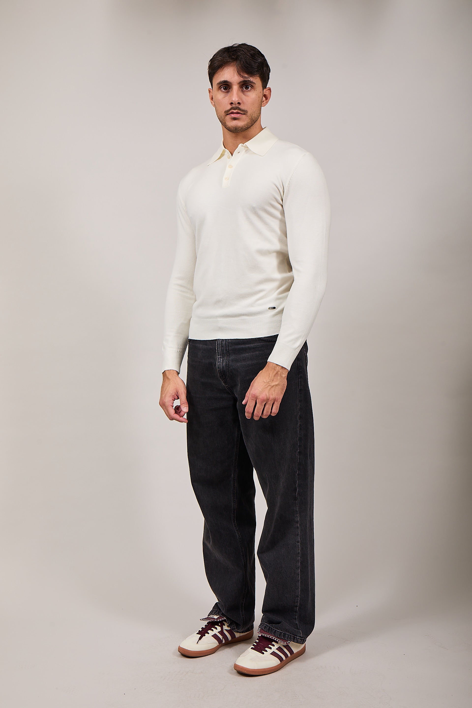 Maglioncino Polo Gianni Lupo Panna 508 (12264252342612)
