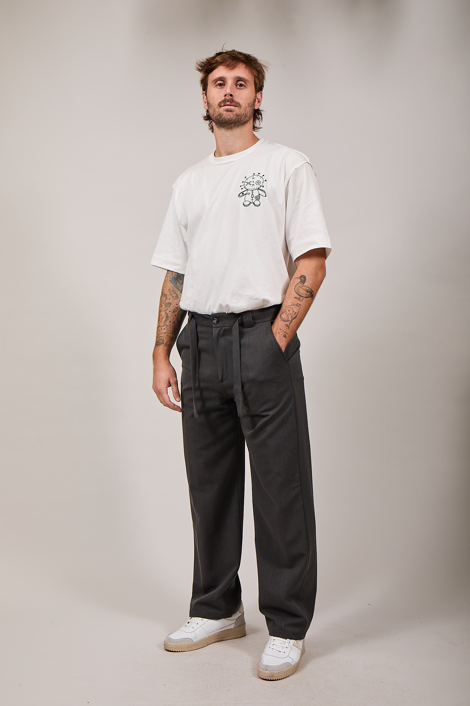 Pantalone Berna Palazzo Antracite 129 (12300449546580)