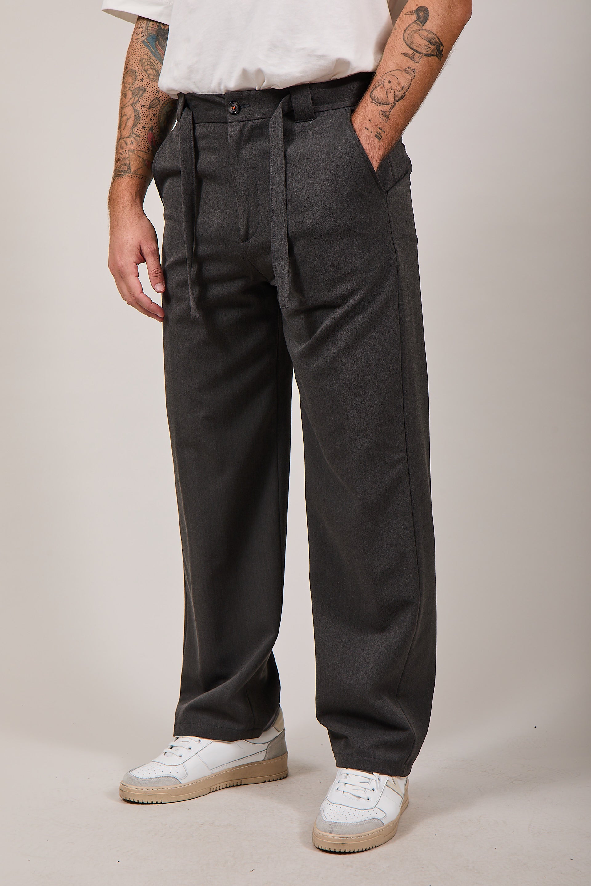 Pantalone Berna Palazzo Antracite 129 (12300449546580)