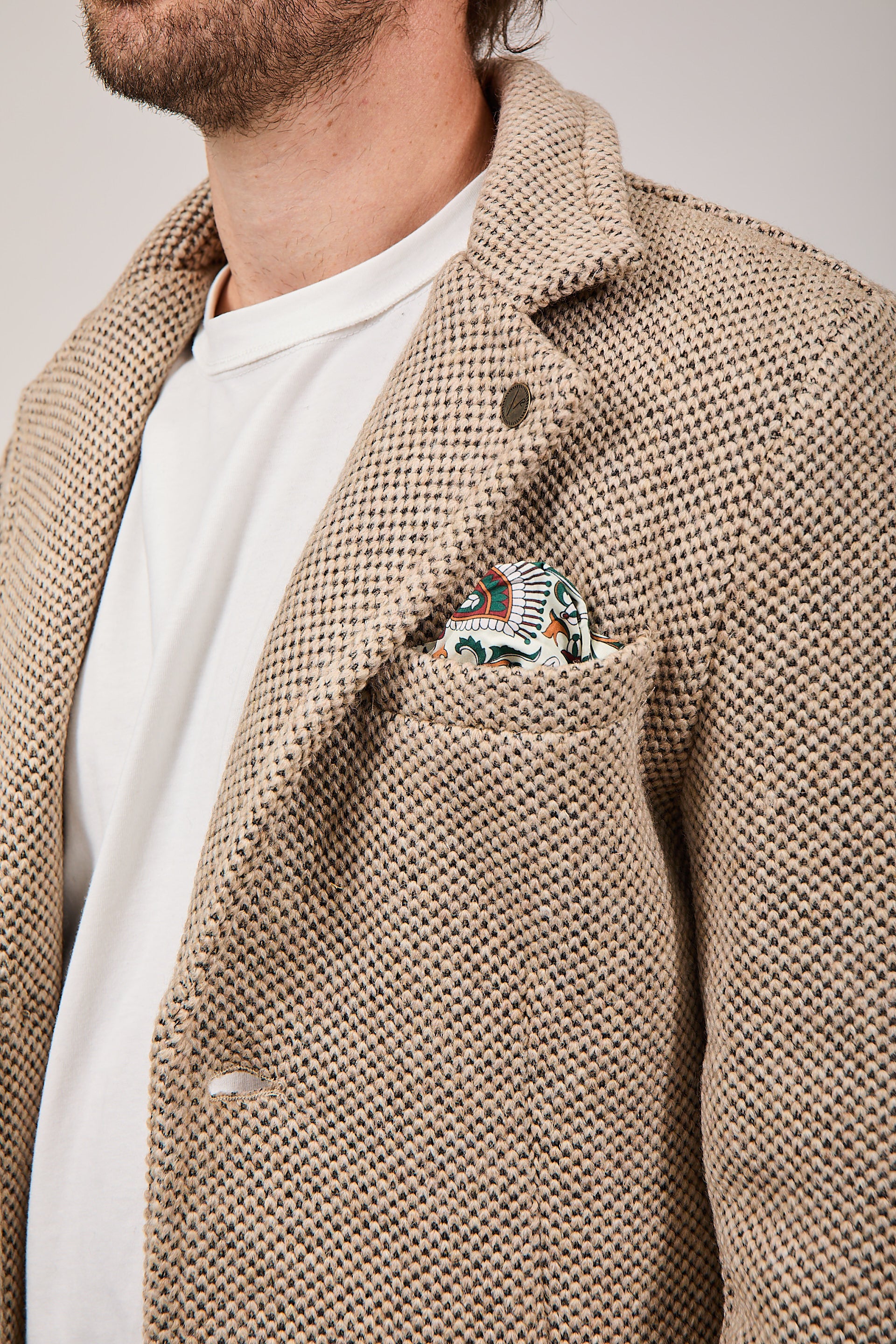 Cappotto V2 Punto di Riso Sabbia (12245096595796)