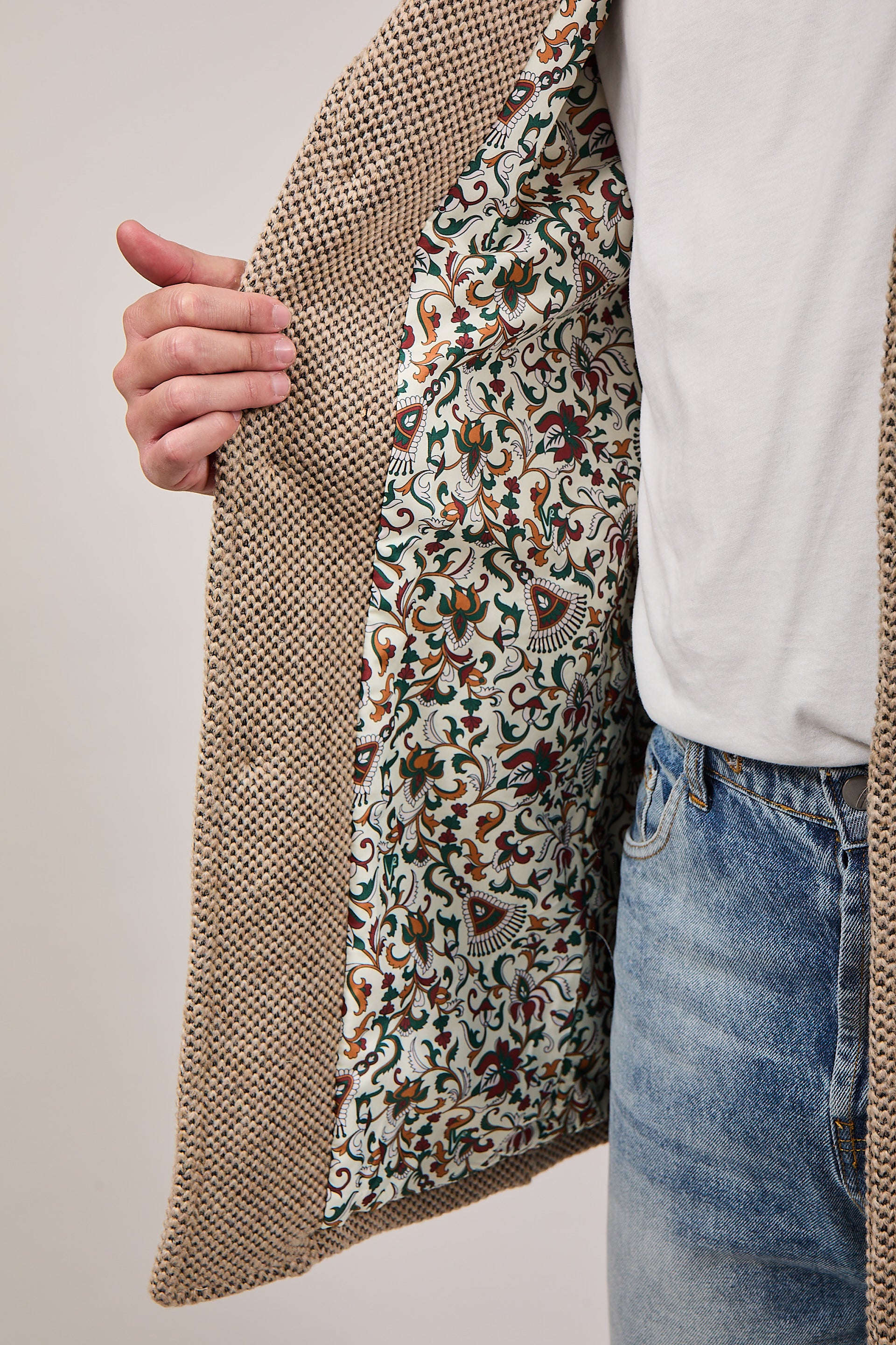 Cappotto V2 Punto di Riso Sabbia (12245096595796)