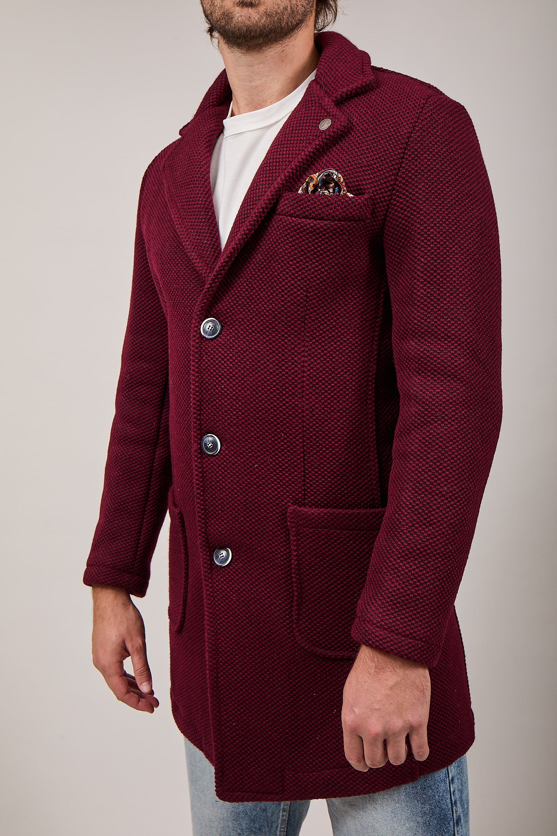 Cappotto V2 Punto di Riso Bordeaux (12245095776596)