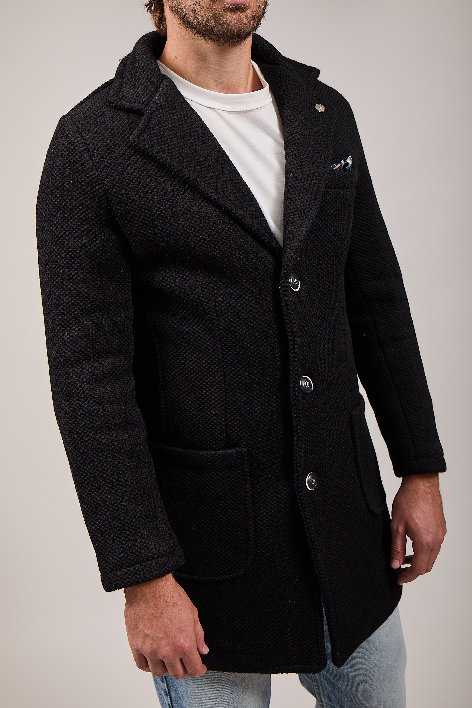 Cappotto V2 Punto di Riso Nero (12245096104276)