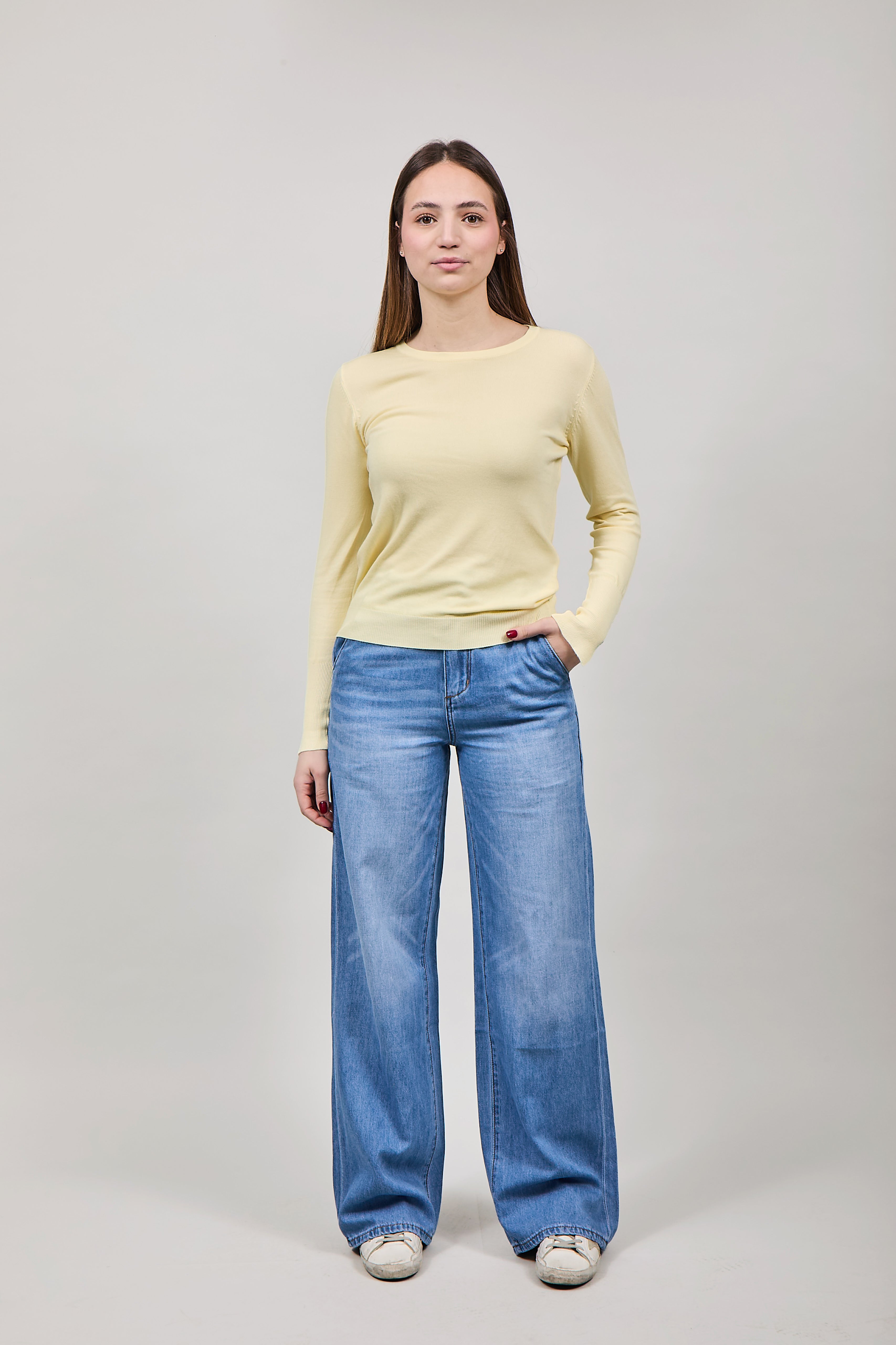 Maglioncino Lokita Giallo Pastello