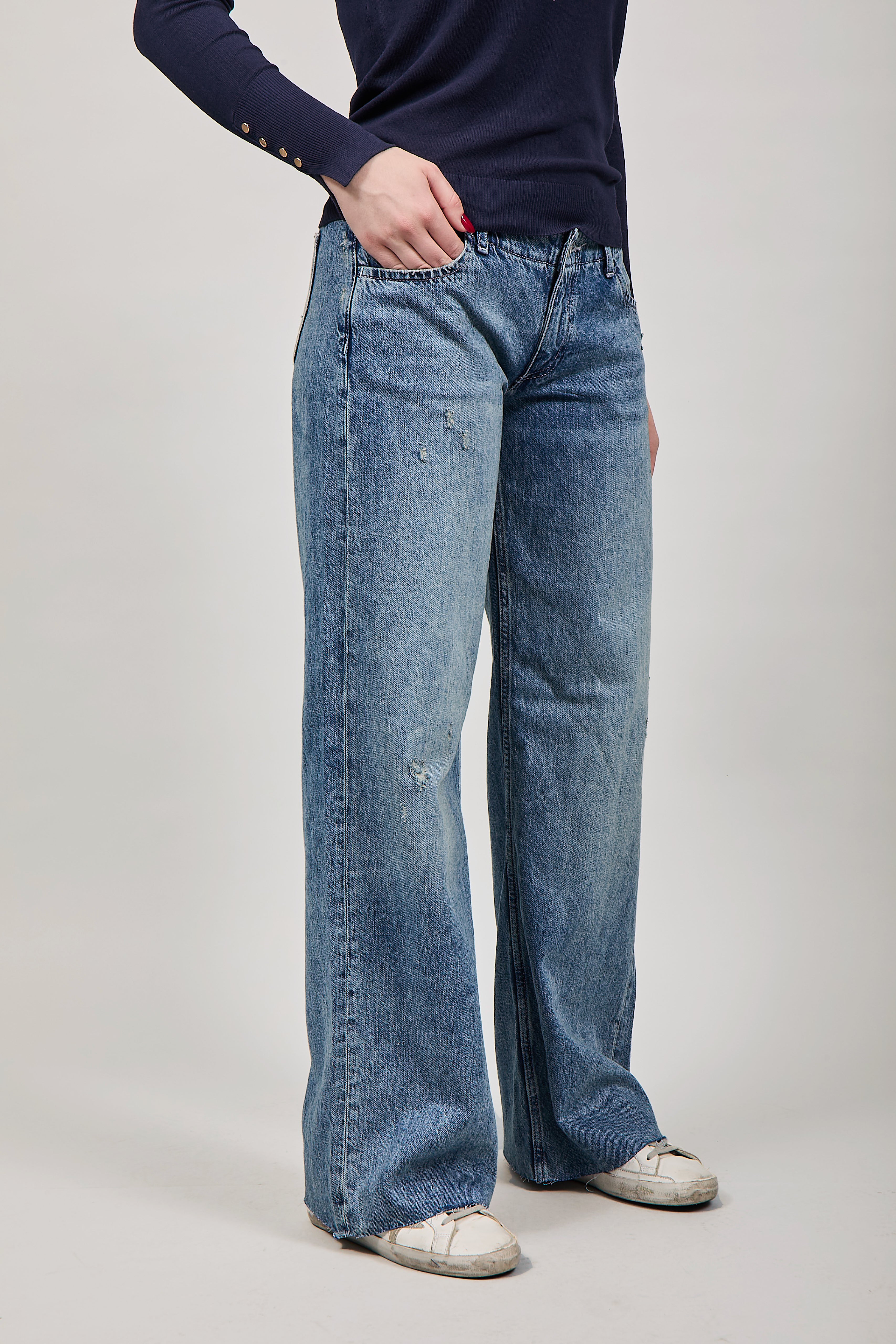 Jeans Pont Wide Straight Leg G046