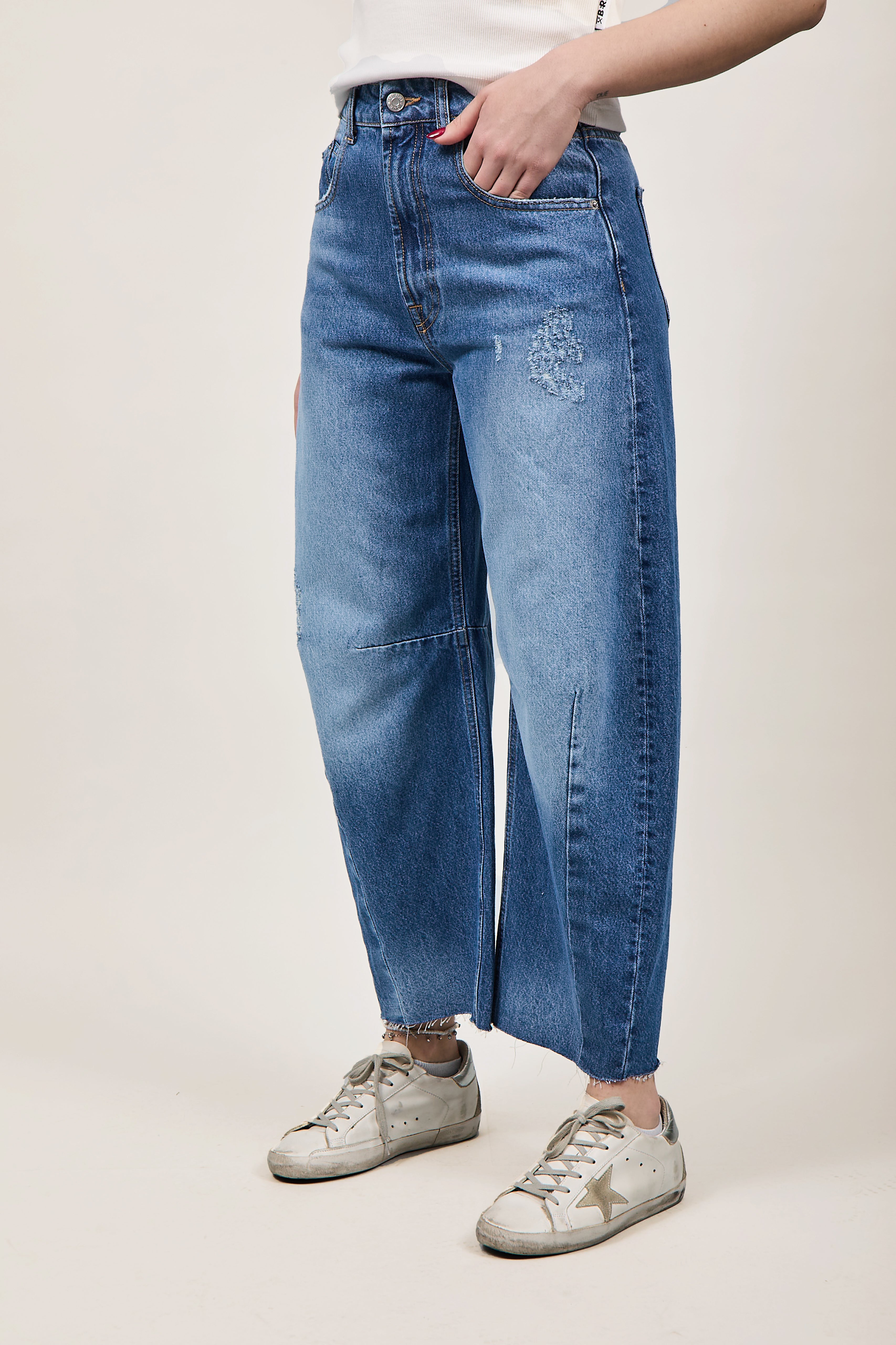 Jeans Haveone Barbara Denim Blu