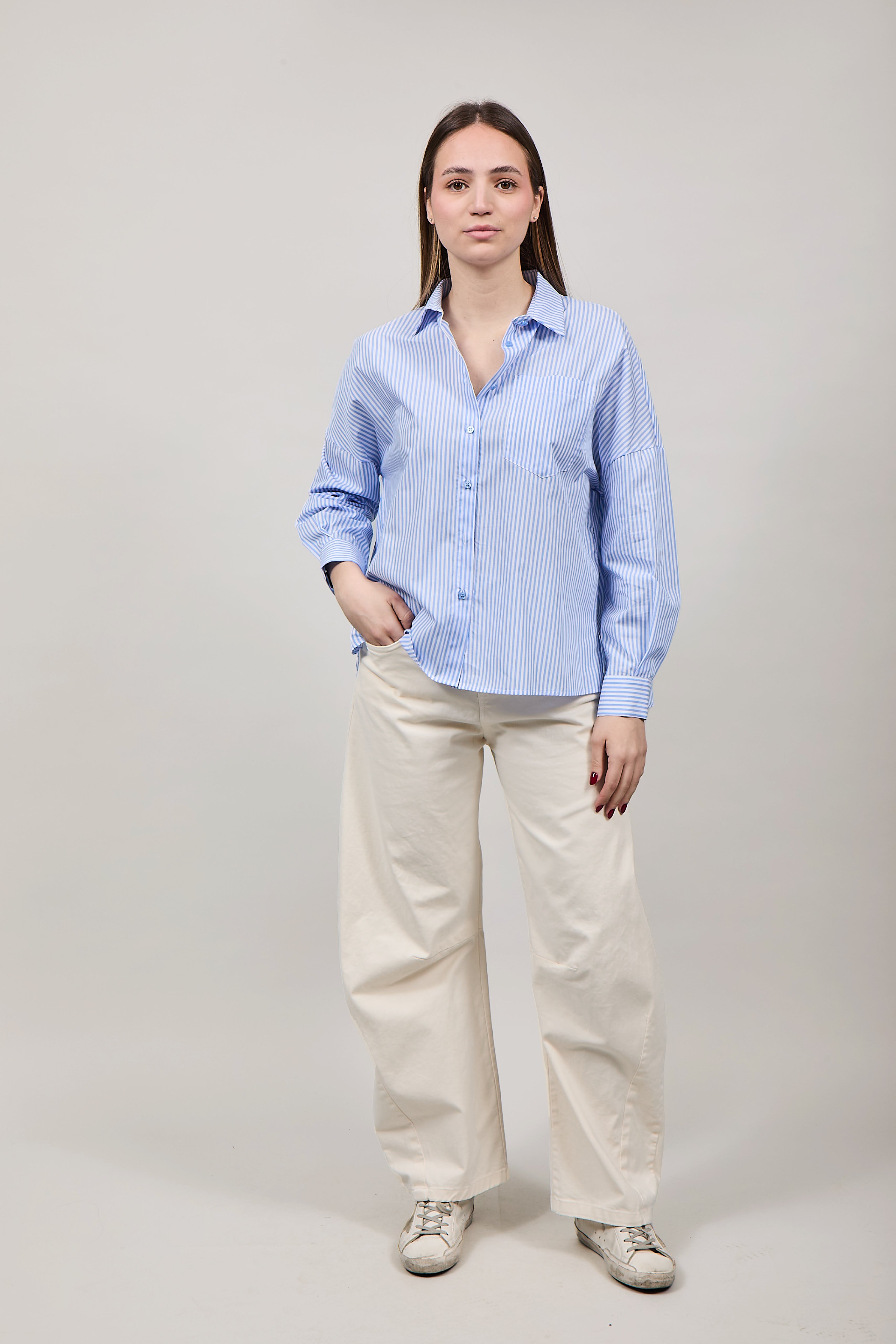 Pantalone Lokita Gabardina Avorio