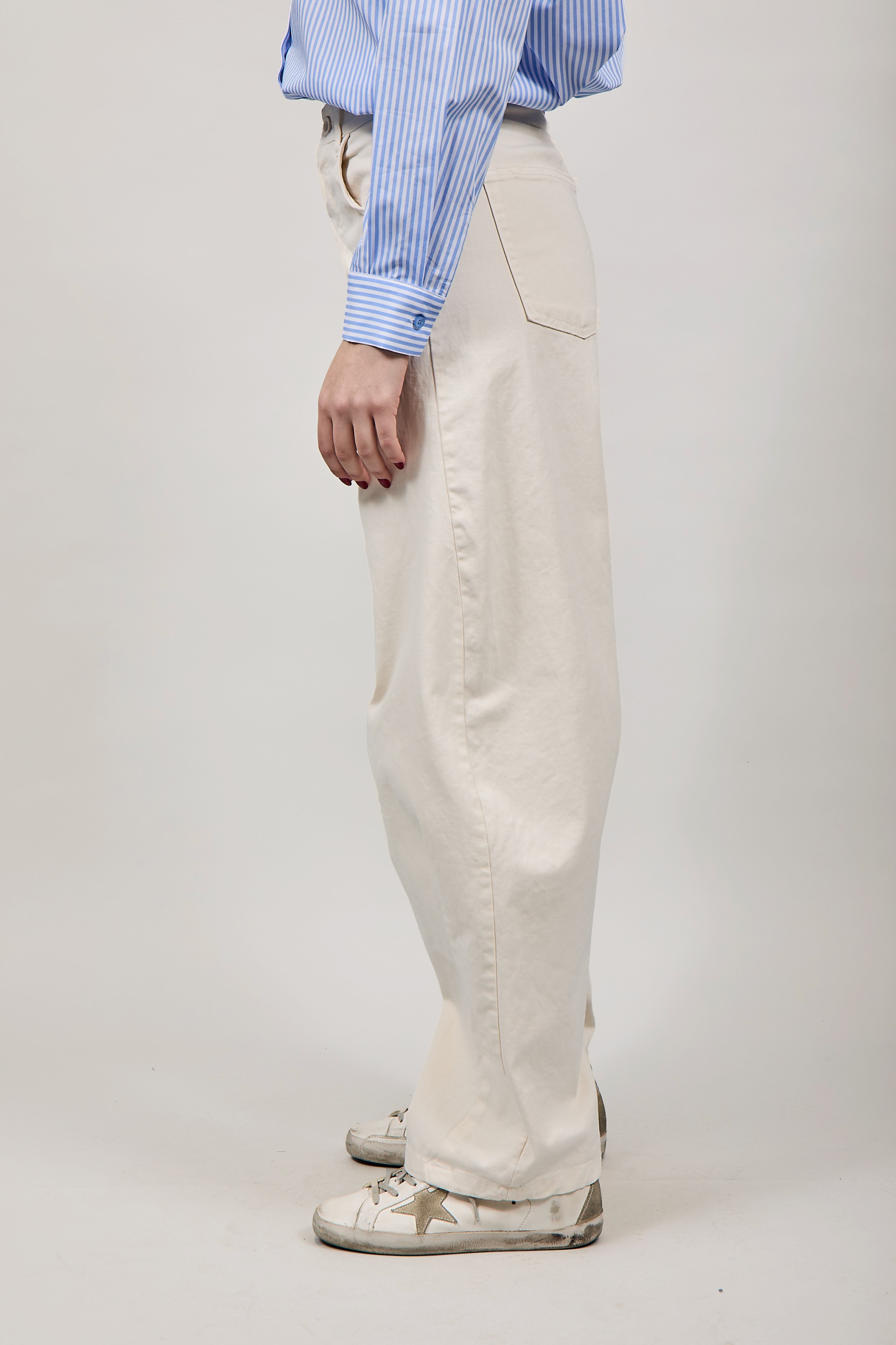 Pantalone Lokita Gabardina Avorio